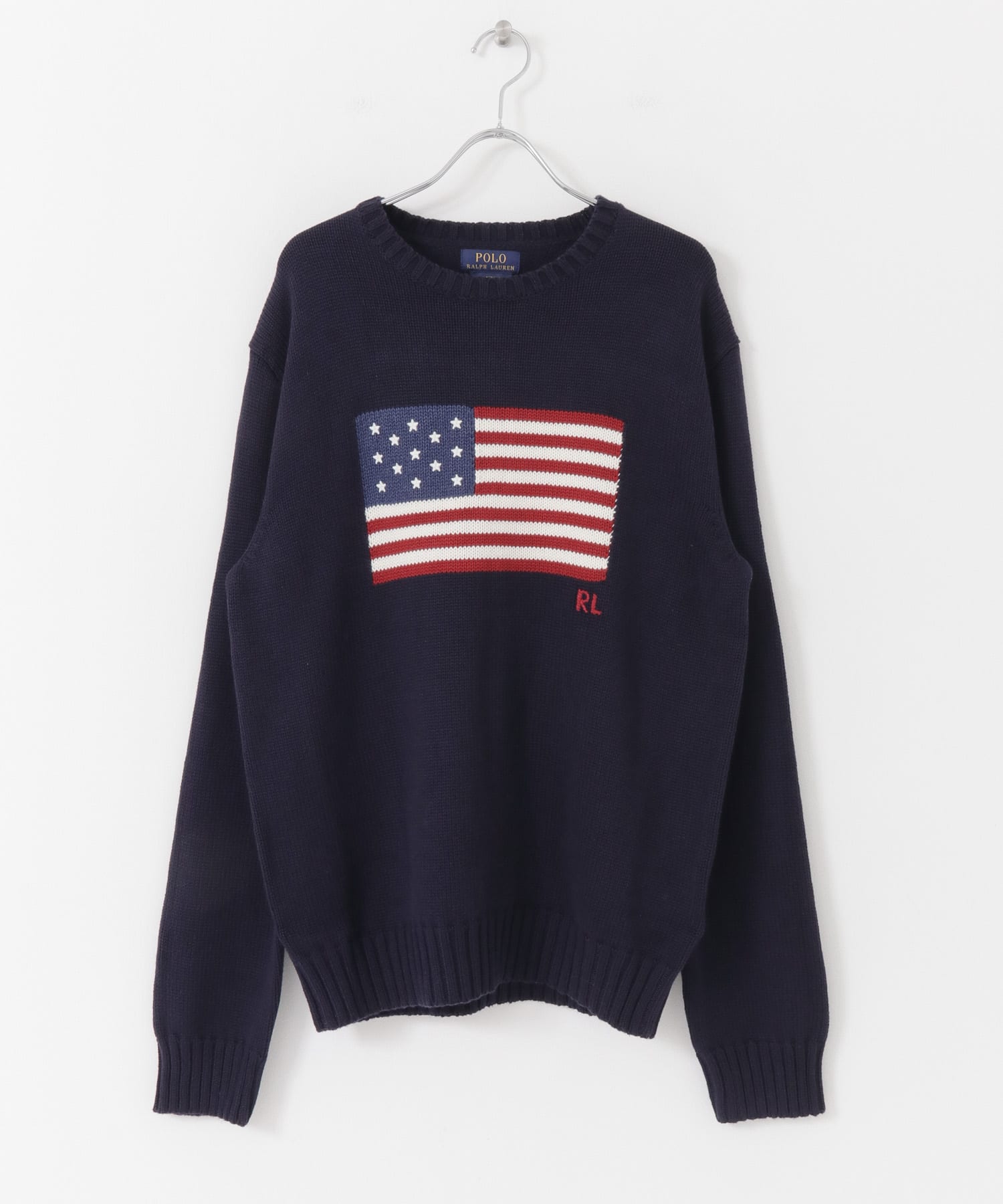 POLO RALPH LAUREN FLAG CREW NECK SWEATER[16820350-UM06]｜URBAN