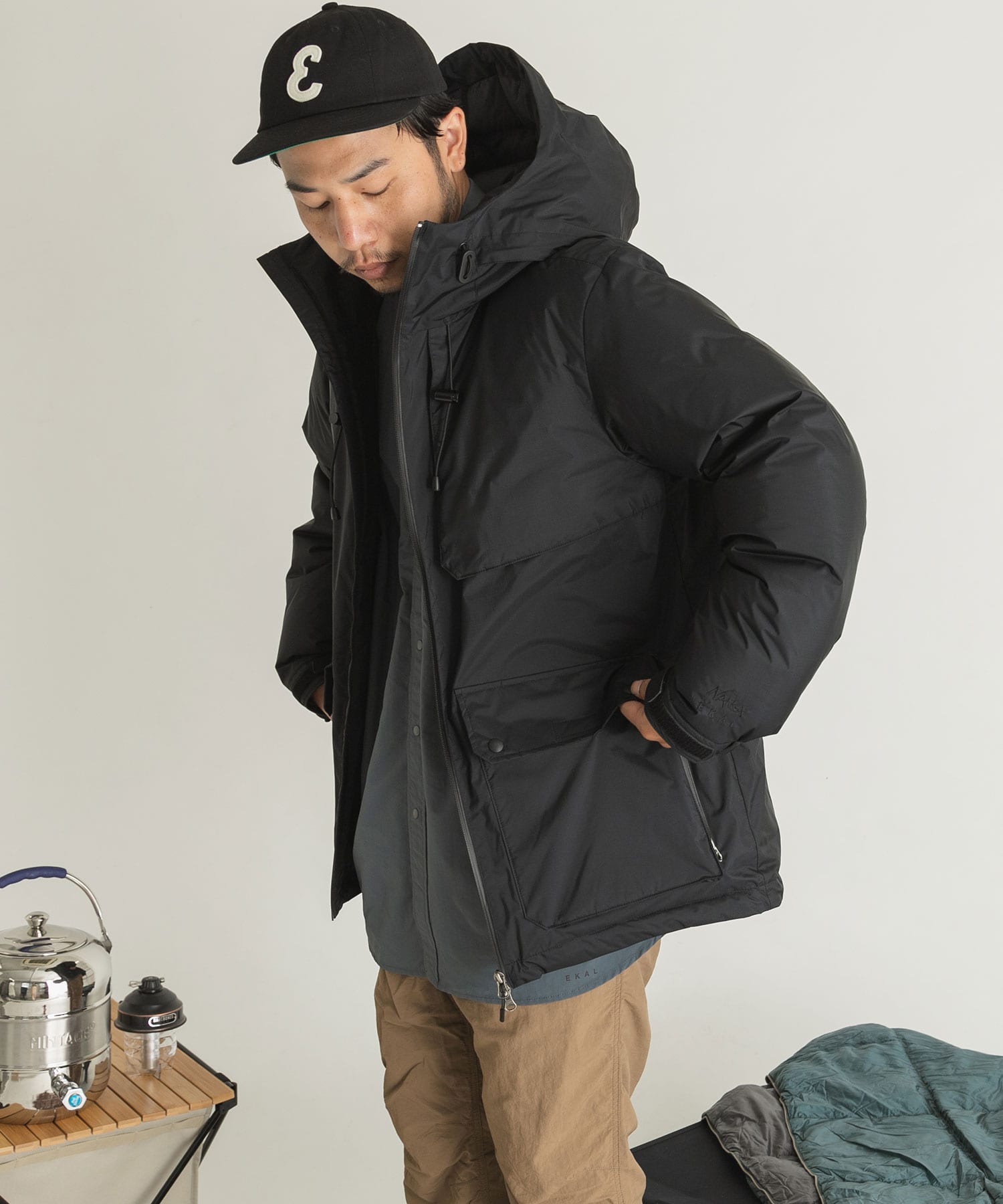 NANGA × EKAL 別注 ダウンブランケット グレイッシュベージュ ナンガ