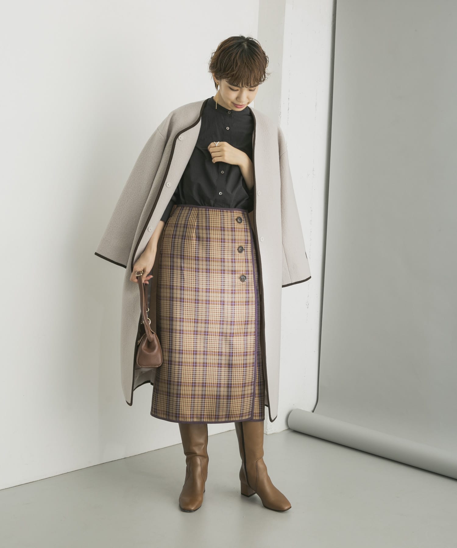 Rokh ロク スカート プリー ロングスカート トゥモローランド セル