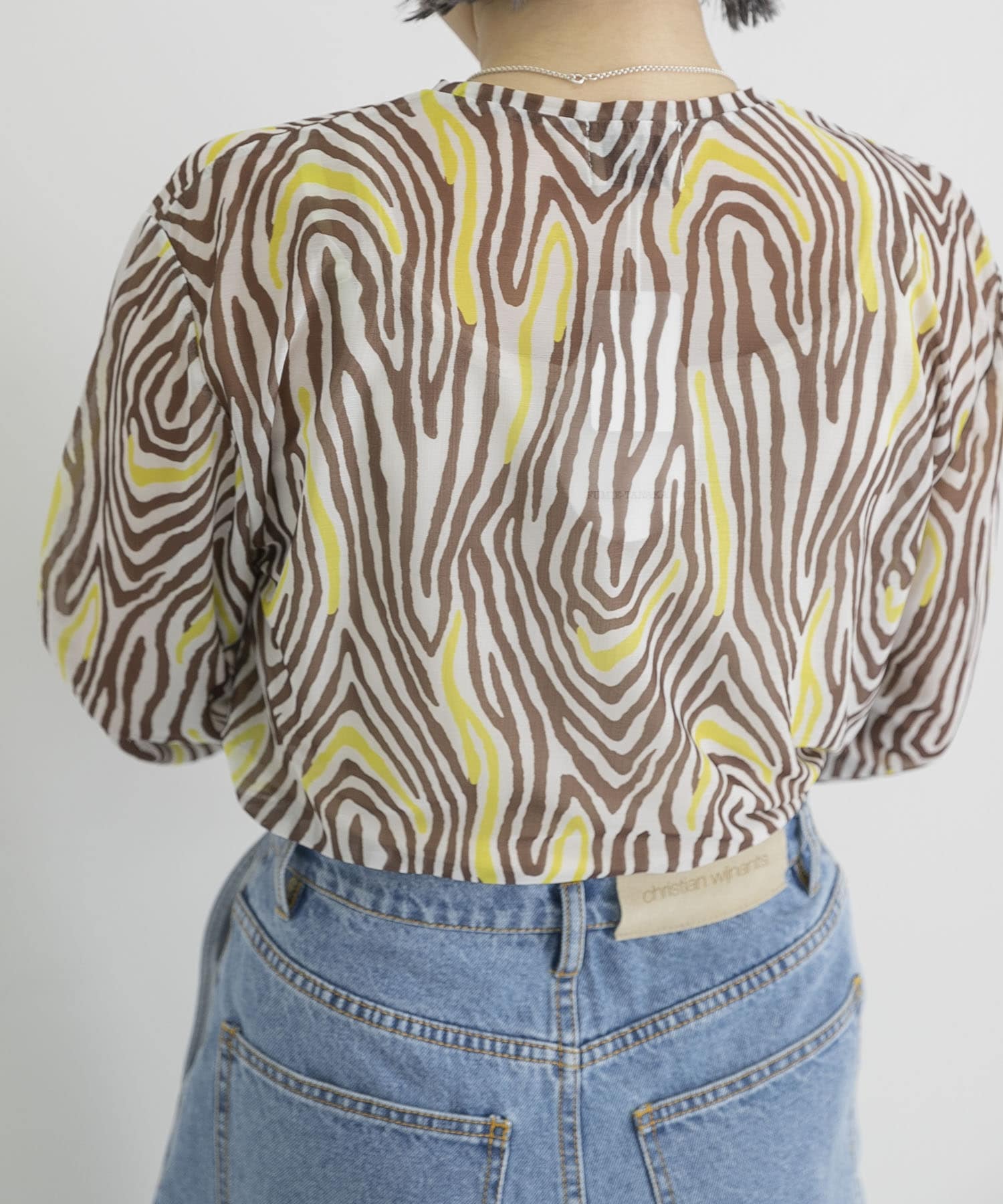 Mikitam様専用 FUMIE= TANAKA sheer print T 76%以上節約