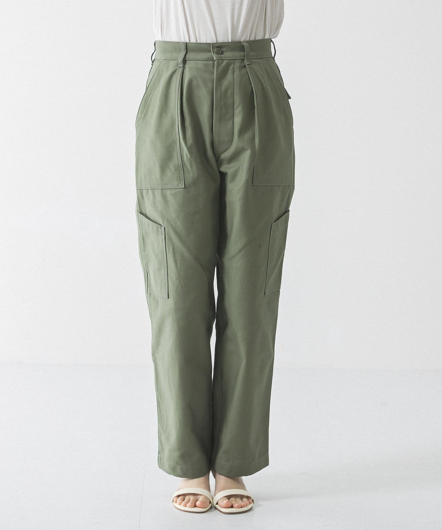 ユニセックス』バックサテンUTILITY TROUSERS by SHIOTA[UR24-14B004