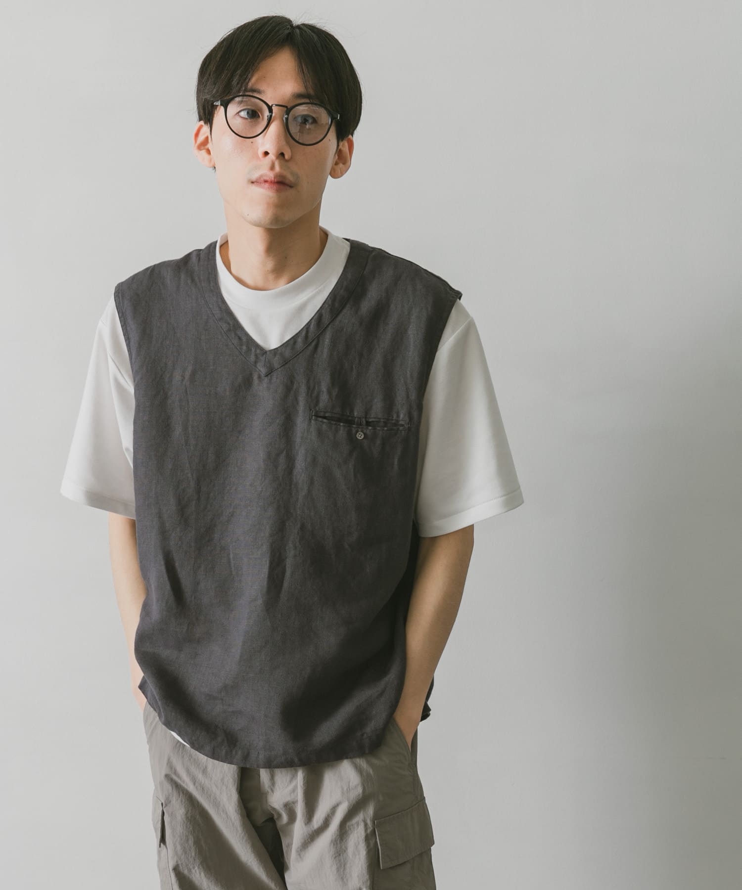 リネンVネックベスト[DR25-13H506]｜URBAN RESEARCH公式ファッション通販