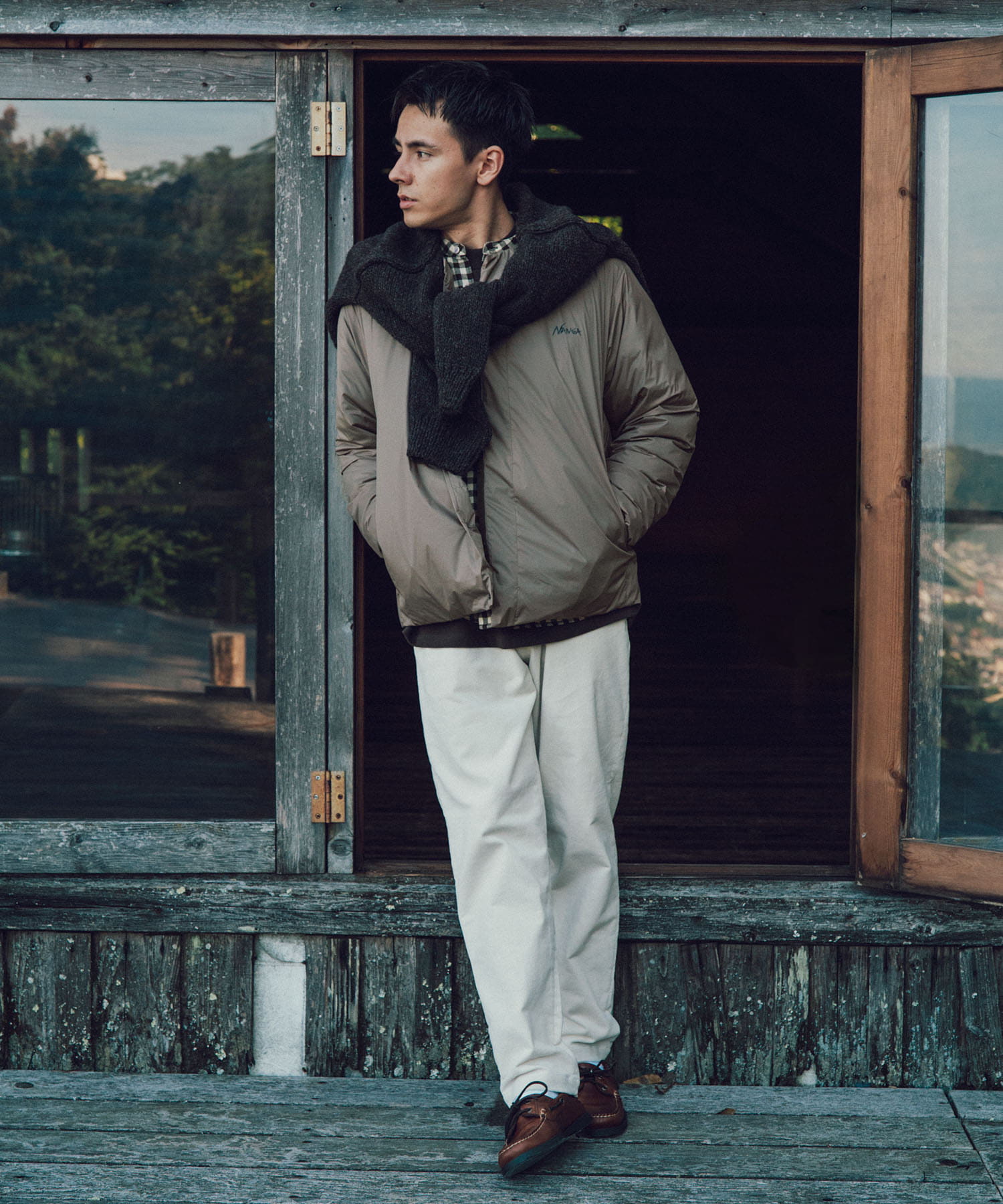 ボトムスス単品 【別注】NANGA×DOORS インナーダウン - 通販 ...