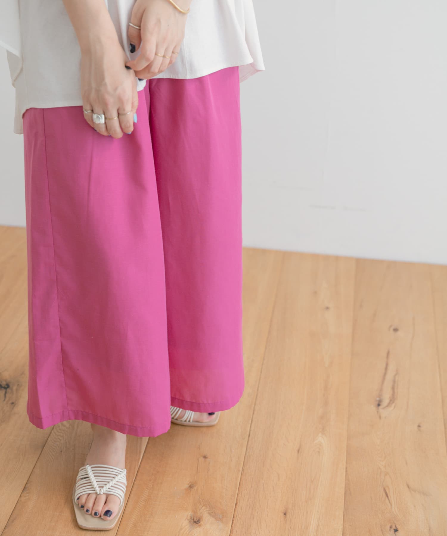 UR TECH Smart Linen Touch』リネンガウチョパンツ[IT25-24A021 