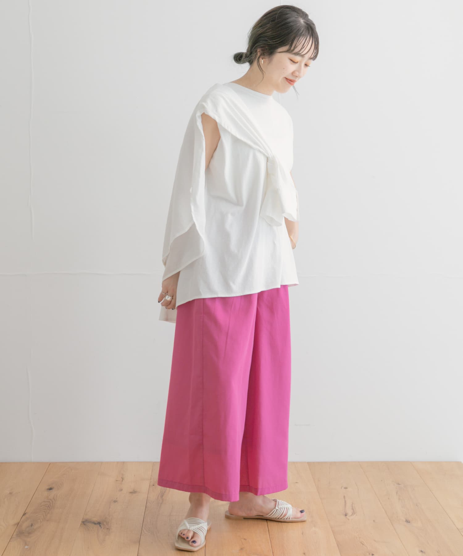 UR TECH Smart Linen Touch』リネンガウチョパンツ[IT25-24A021 
