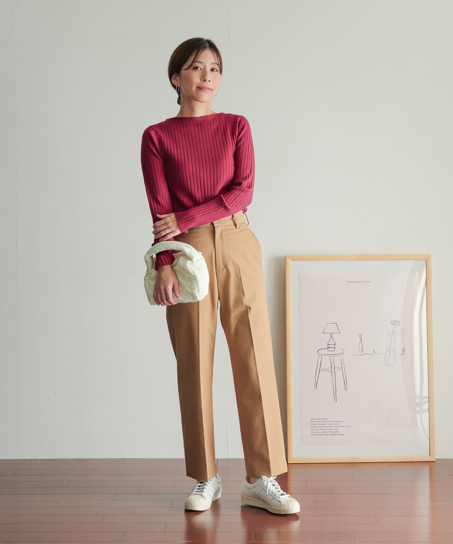 URBAN RESEARCH DOORS｜Wフェイスボートネックニット | Rakuten
