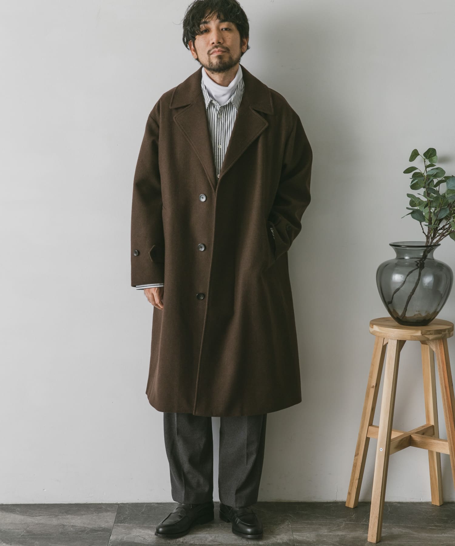 JAPAN FABRICオーバーチェスターコート[DR27-17H704]｜URBAN