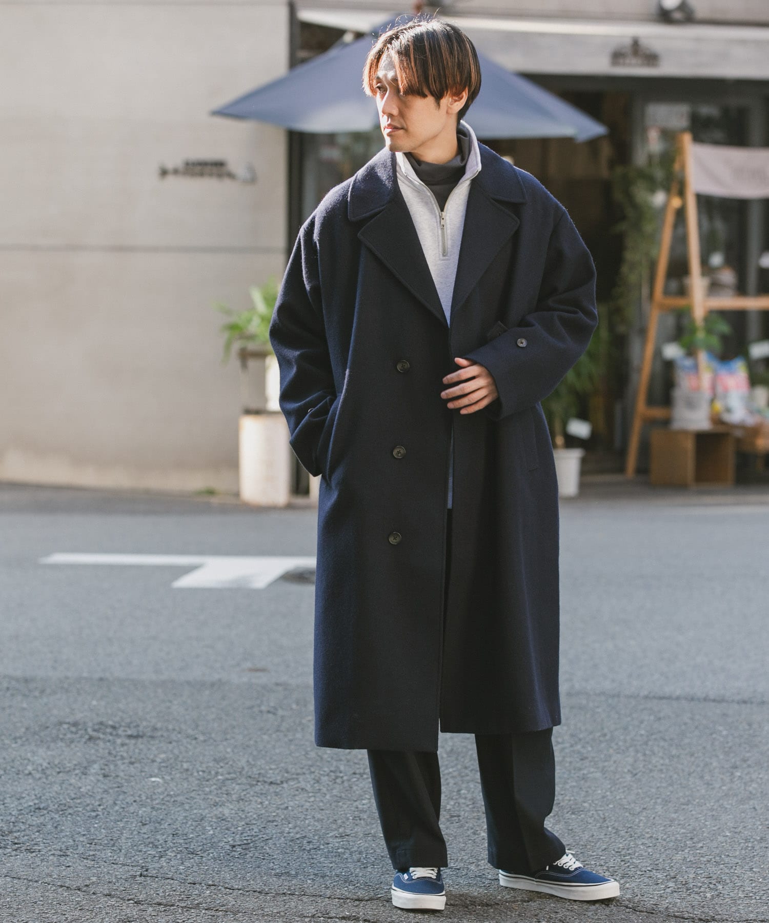 シンプルでおしゃれ 美品 マッキントッシュ フェトラー ウール ダブル