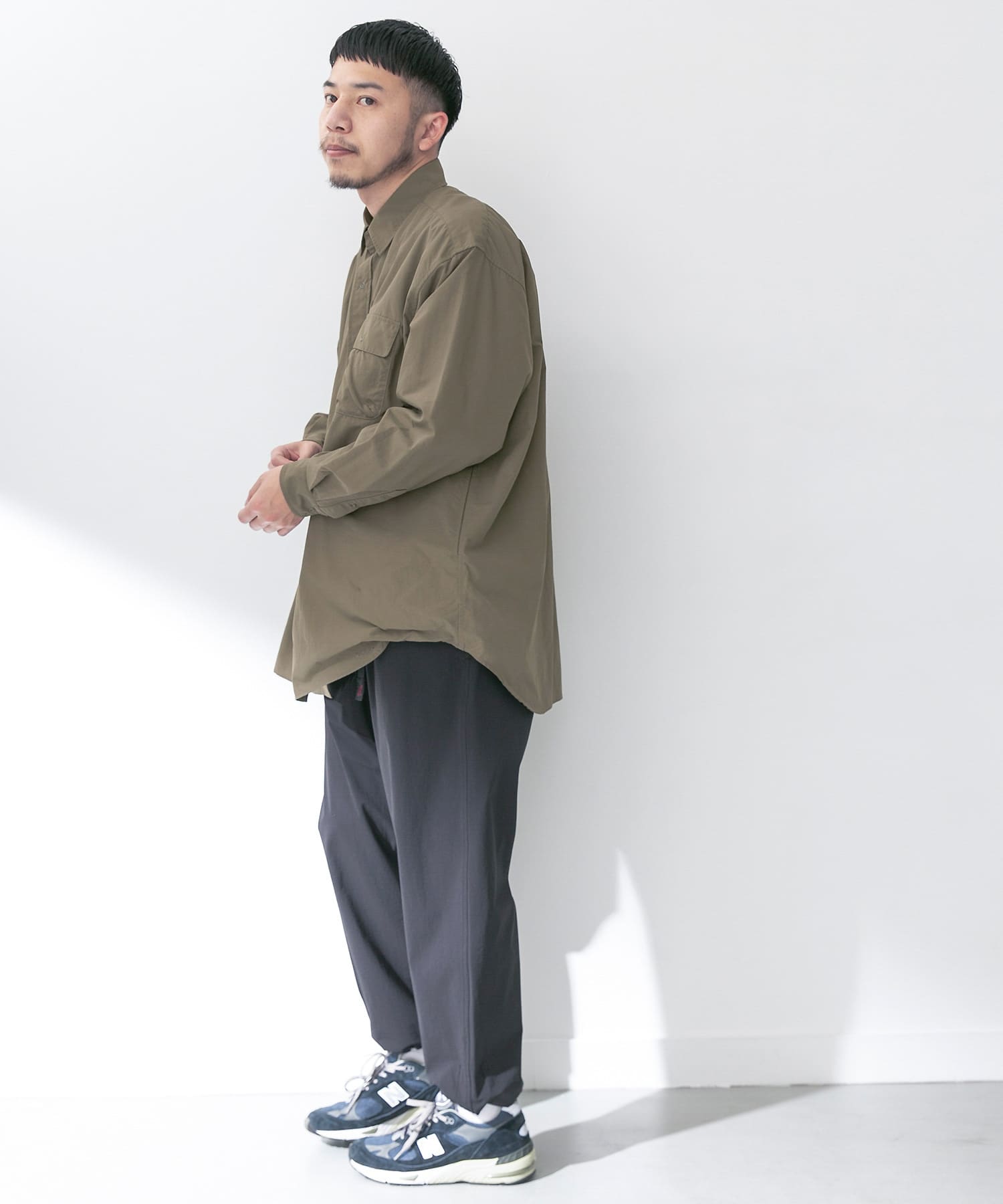 【BRN】『速乾』『撥水』『別注』BURLAP OUTFITTER*EKAL サプレックスナイロンS/Sシャツ