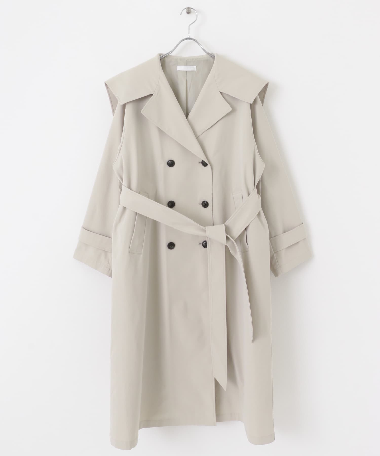 新品 H&M みっともなく キッズ トレンチコート 135 8歳 9歳 ベージュ
