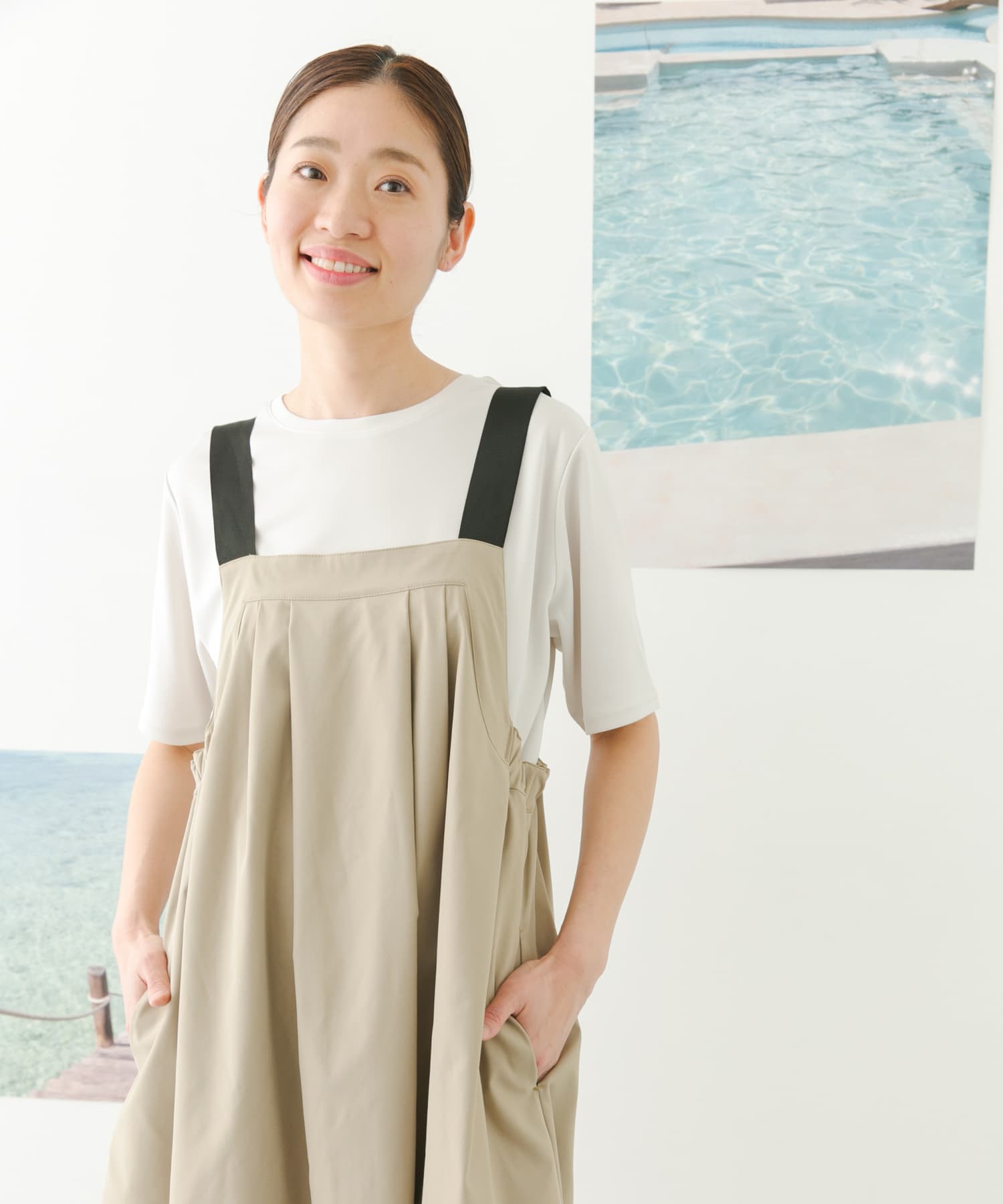 アーバンリサーチドアーズ add fabrics ワークジャンパースカート