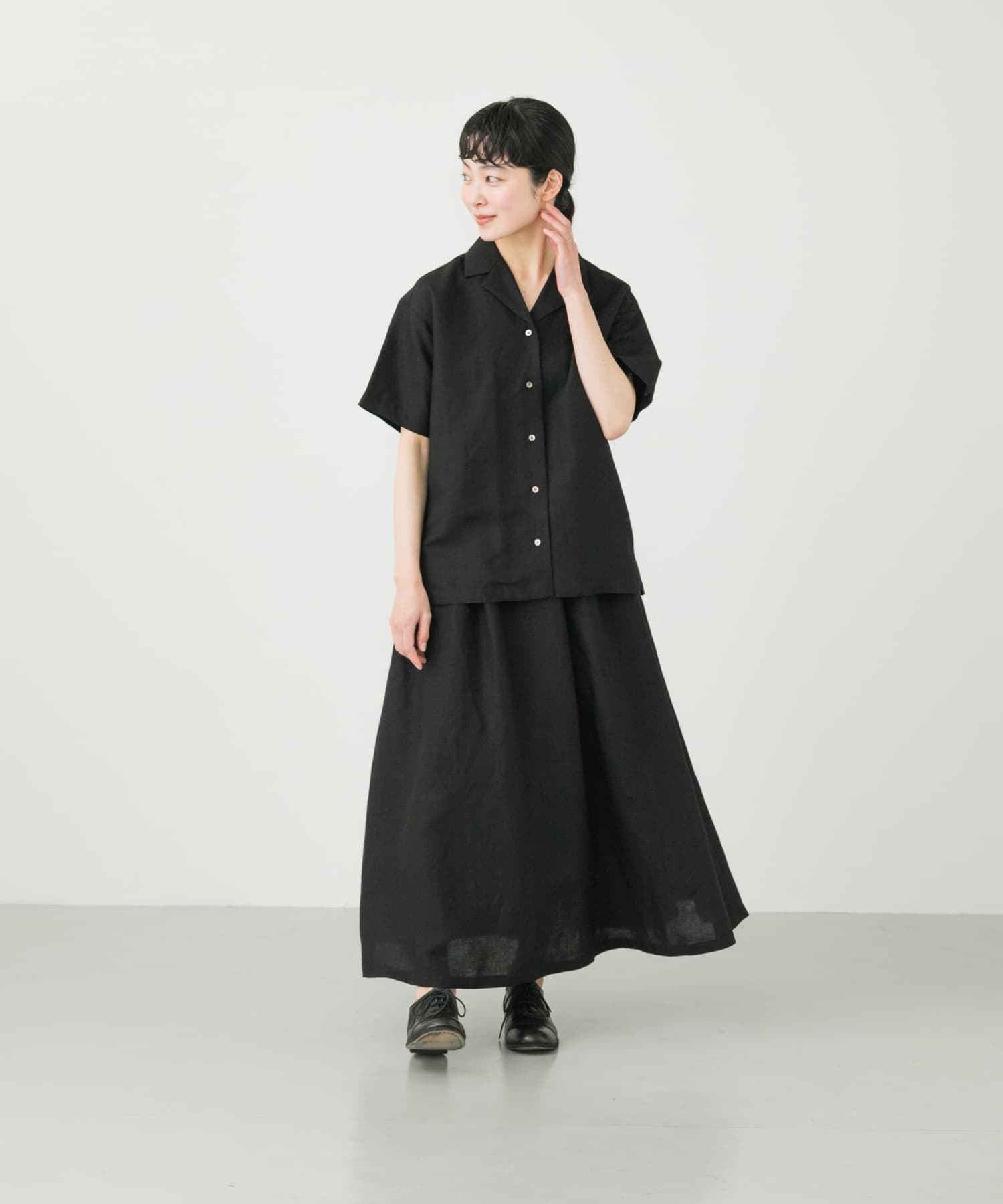 リネンレーヨンオープンカラーシャツ[GA35-23M009]｜URBAN RESEARCH