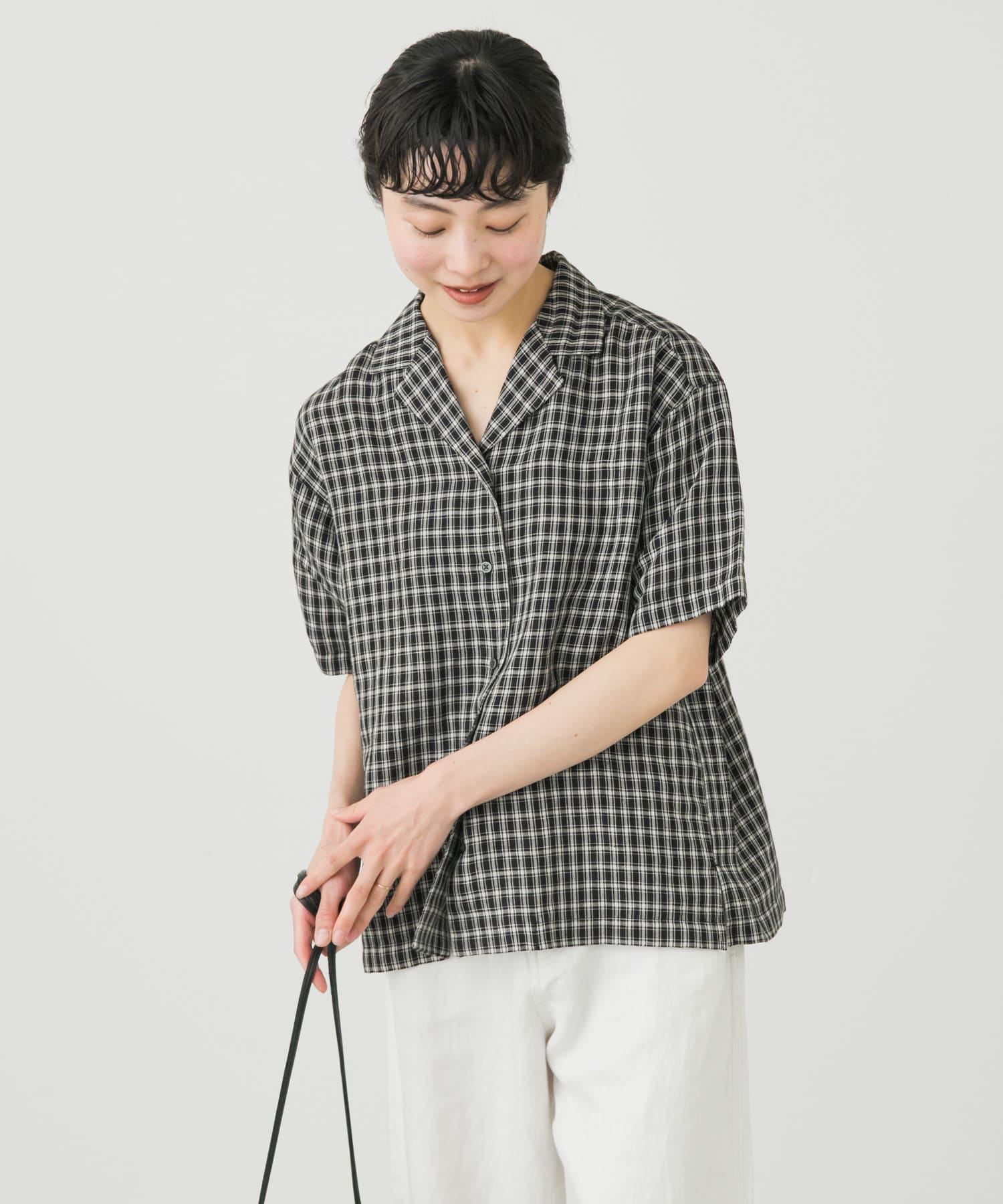 リネンレーヨンオープンカラーシャツ[GA35-23M009]｜URBAN RESEARCH