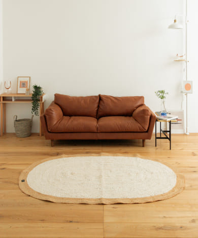 RugRu　HARRY OVAL ラグ130×200cm