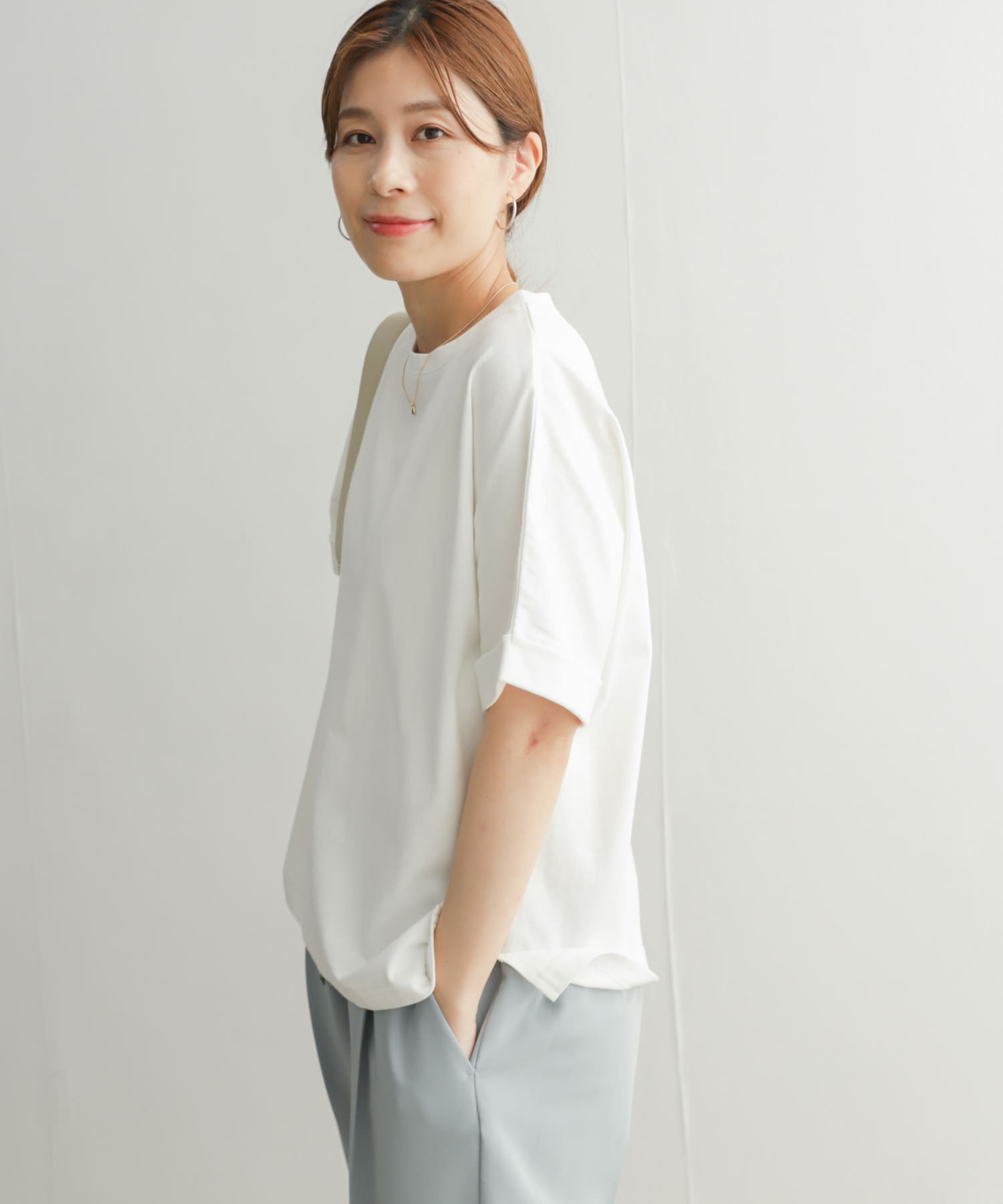 USAコットンロールスリーブTシャツ[DR35-21E118]｜URBAN RESEARCH公式