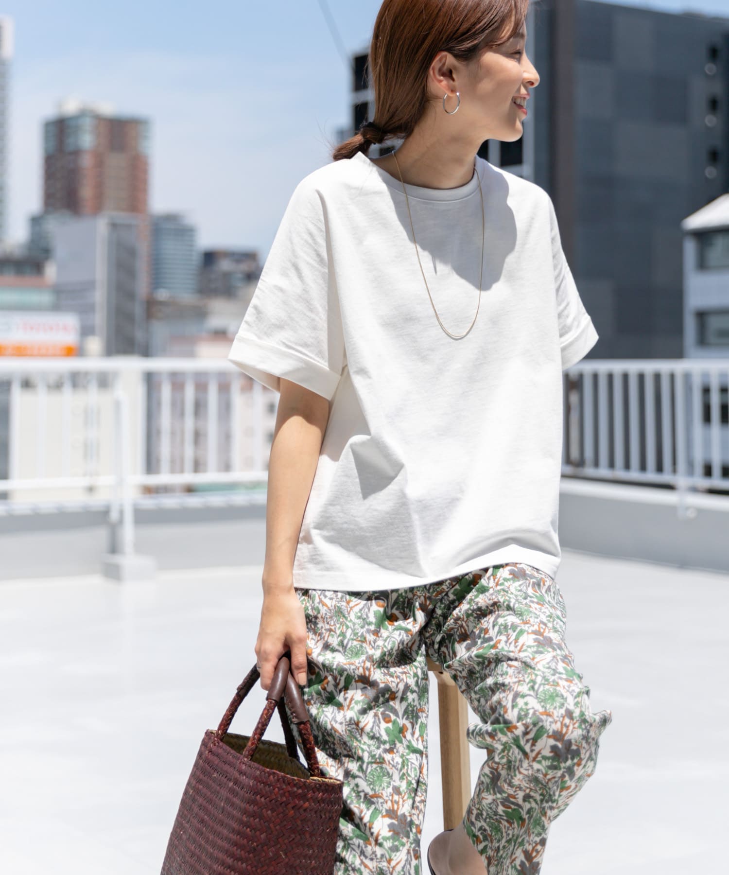 USAコットンロールスリーブTシャツ[DR35-21E118]｜URBAN RESEARCH公式