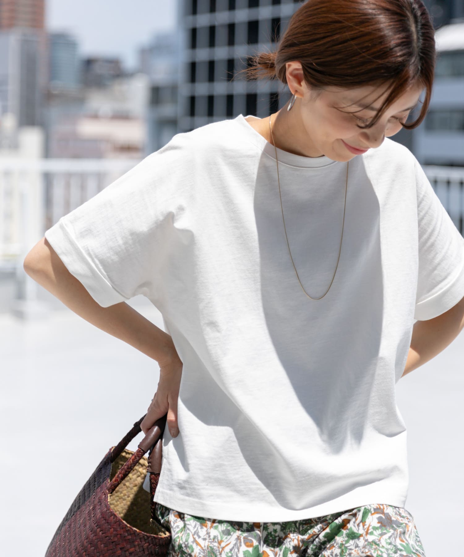 USAコットンロールスリーブTシャツ[DR35-21E118]｜URBAN RESEARCH公式