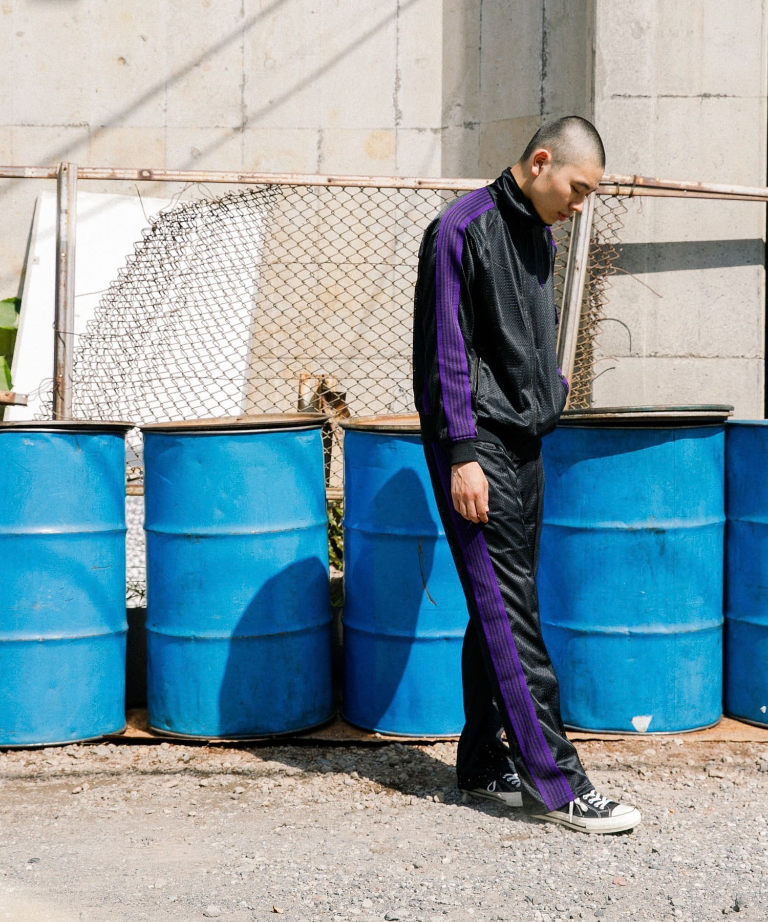 別注』Needles×URBS Track Pant-Poly Mesh[MR556-BSM34]｜URBAN