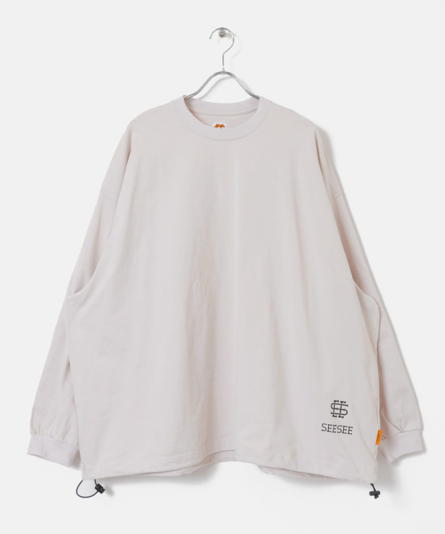 SEE SEE SUPER BIG FLAT LS TEE XL 黒 新作-