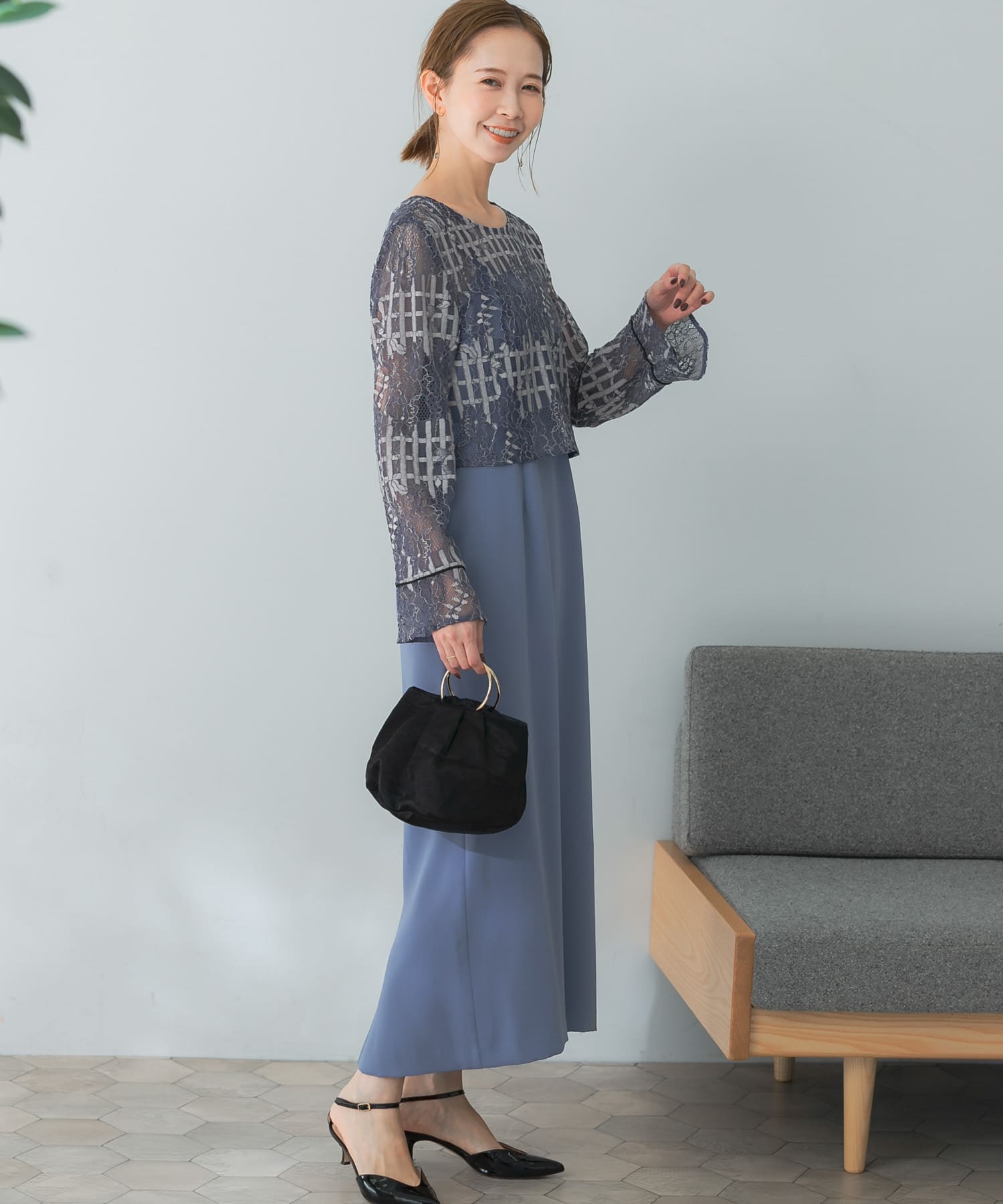 kaene ラッセルレースコクーンドレス[100645-RL37]｜URBAN RESEARCH公式ファッション通販