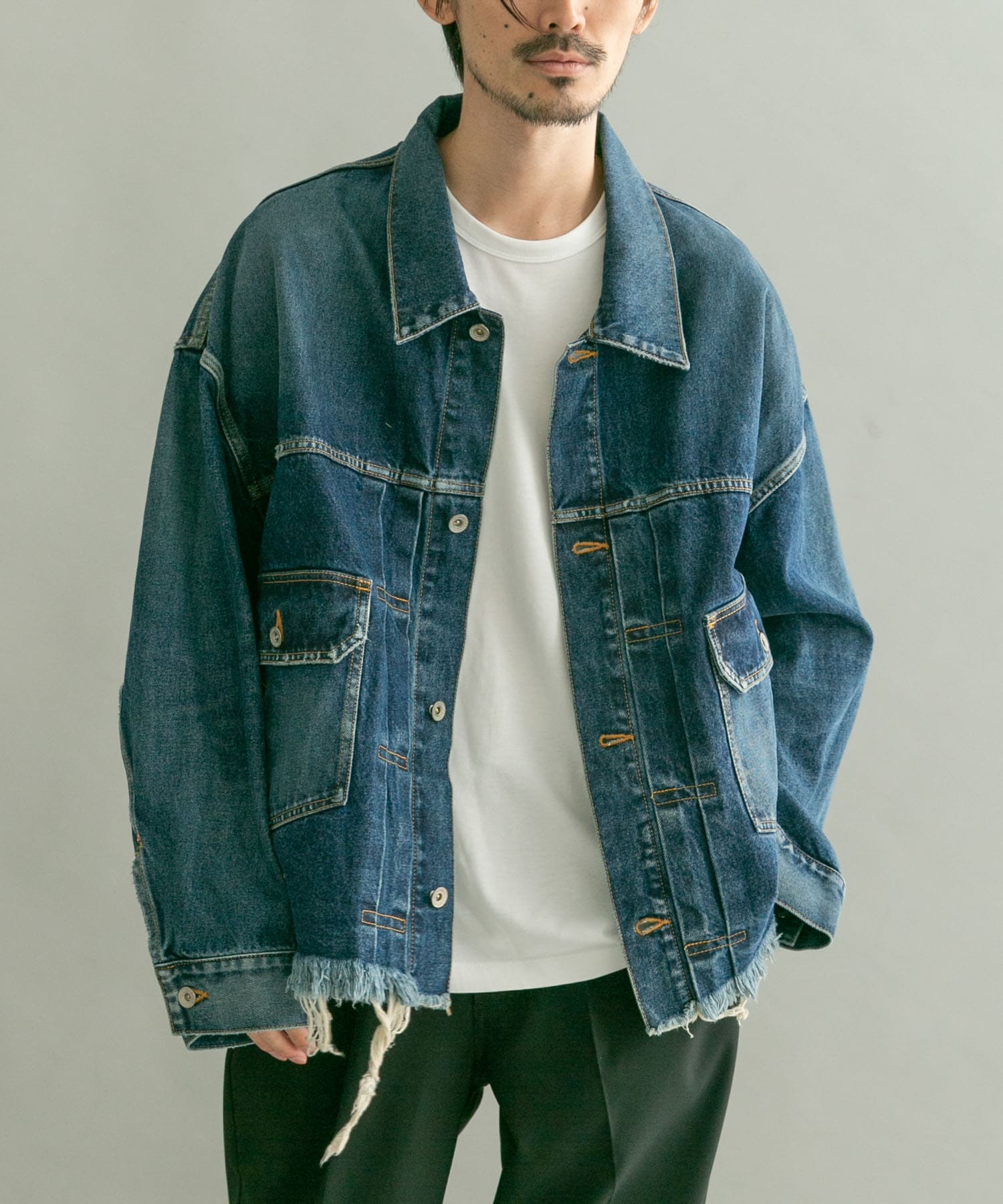 doublet CUTOFF OVERSIZED DENIMJACKET[23AW13BL174UM36]｜URBAN