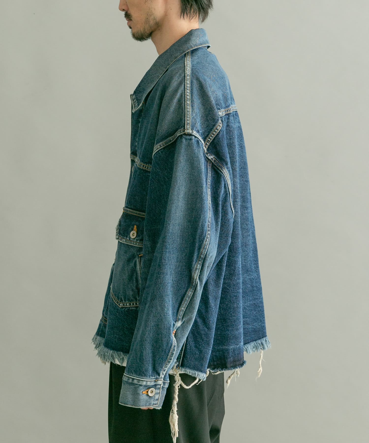 doublet CUTOFF OVERSIZED DENIMJACKET[23AW13BL174UM36]｜URBAN