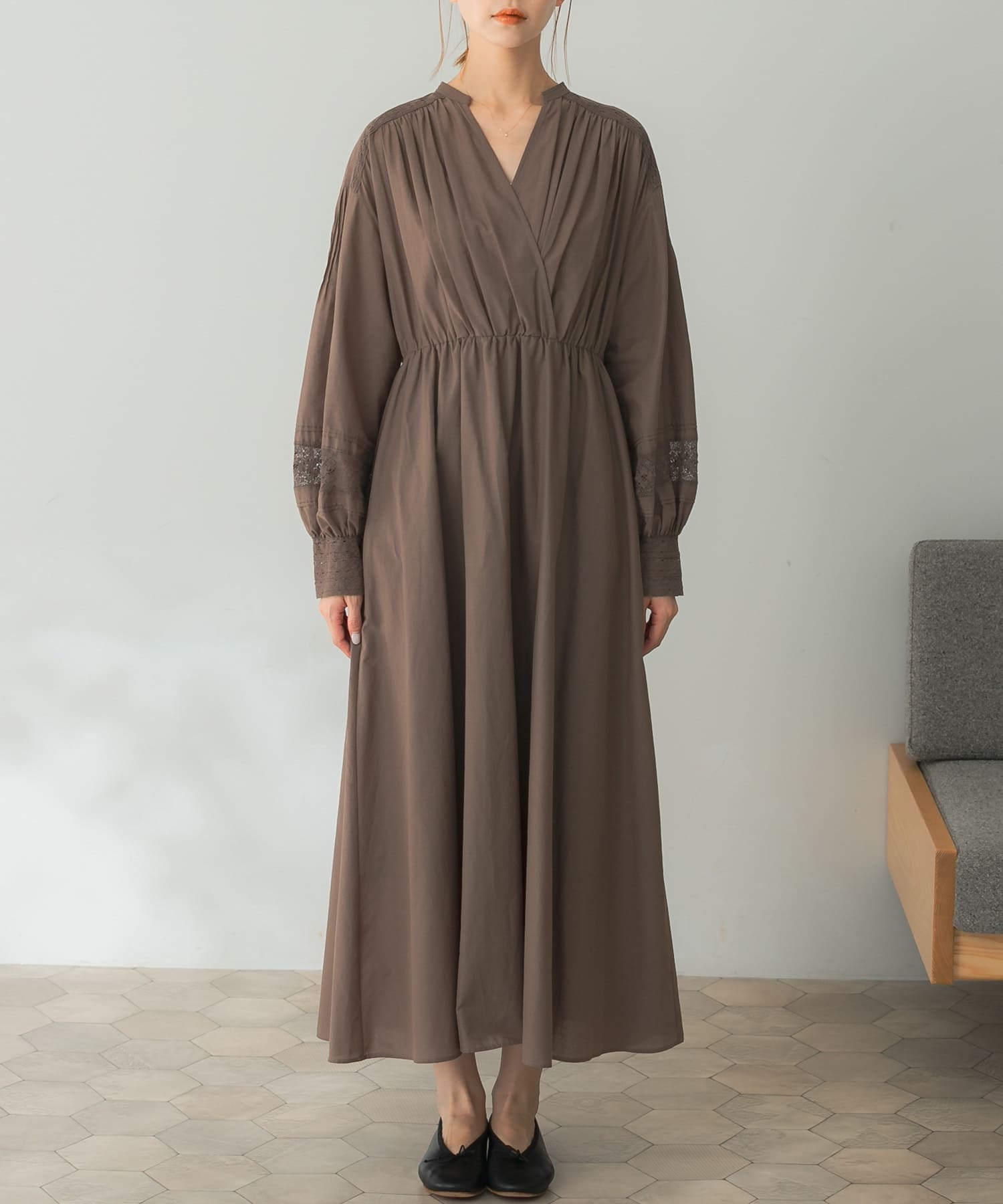 レースデザインカシュクールワンピース[RA36-26S602]｜URBAN RESEARCH