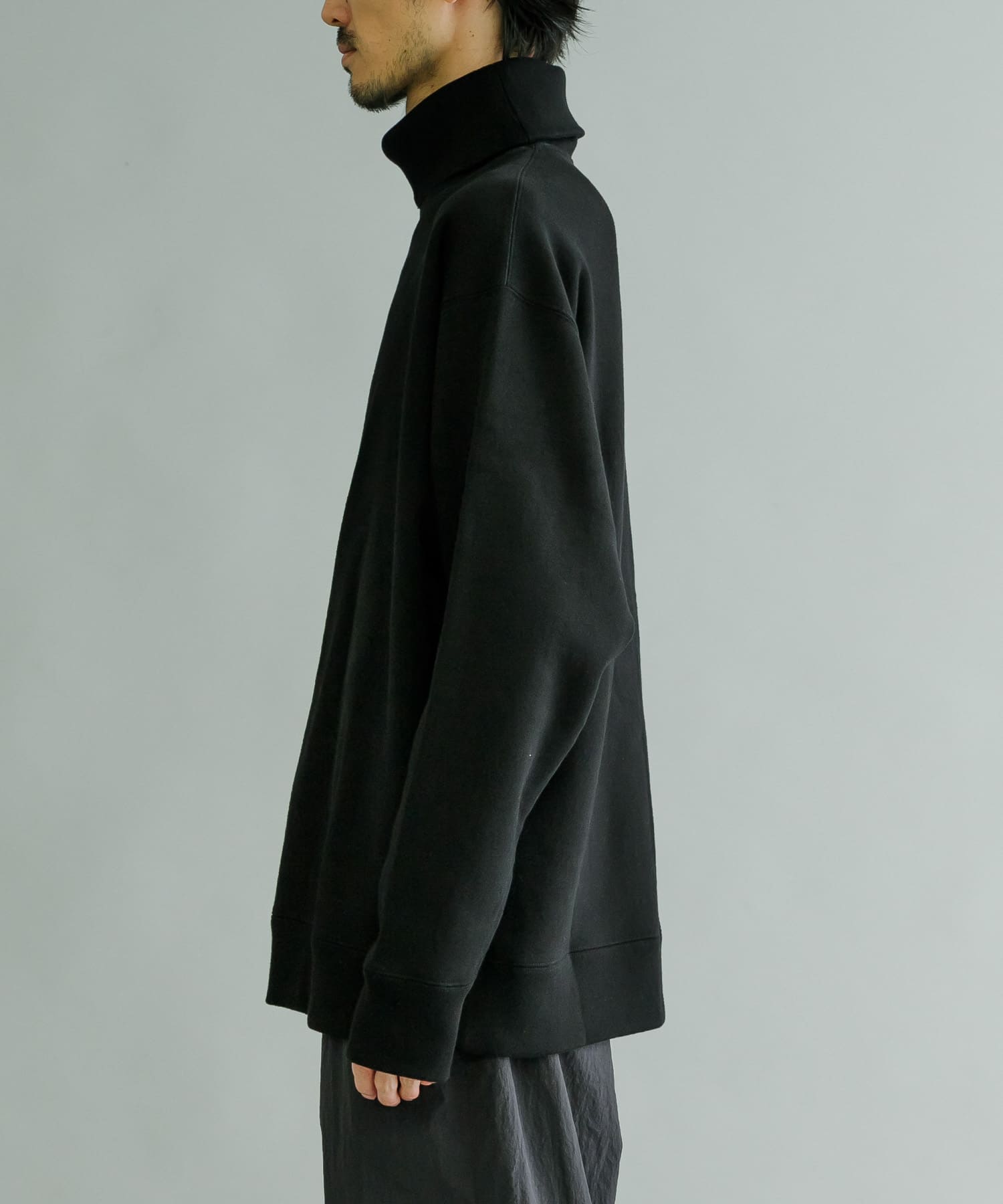 ATON ZEROTSURIURAKE HIGH NECK SWEAT SHIRTS[KKAGSW0071-UM36