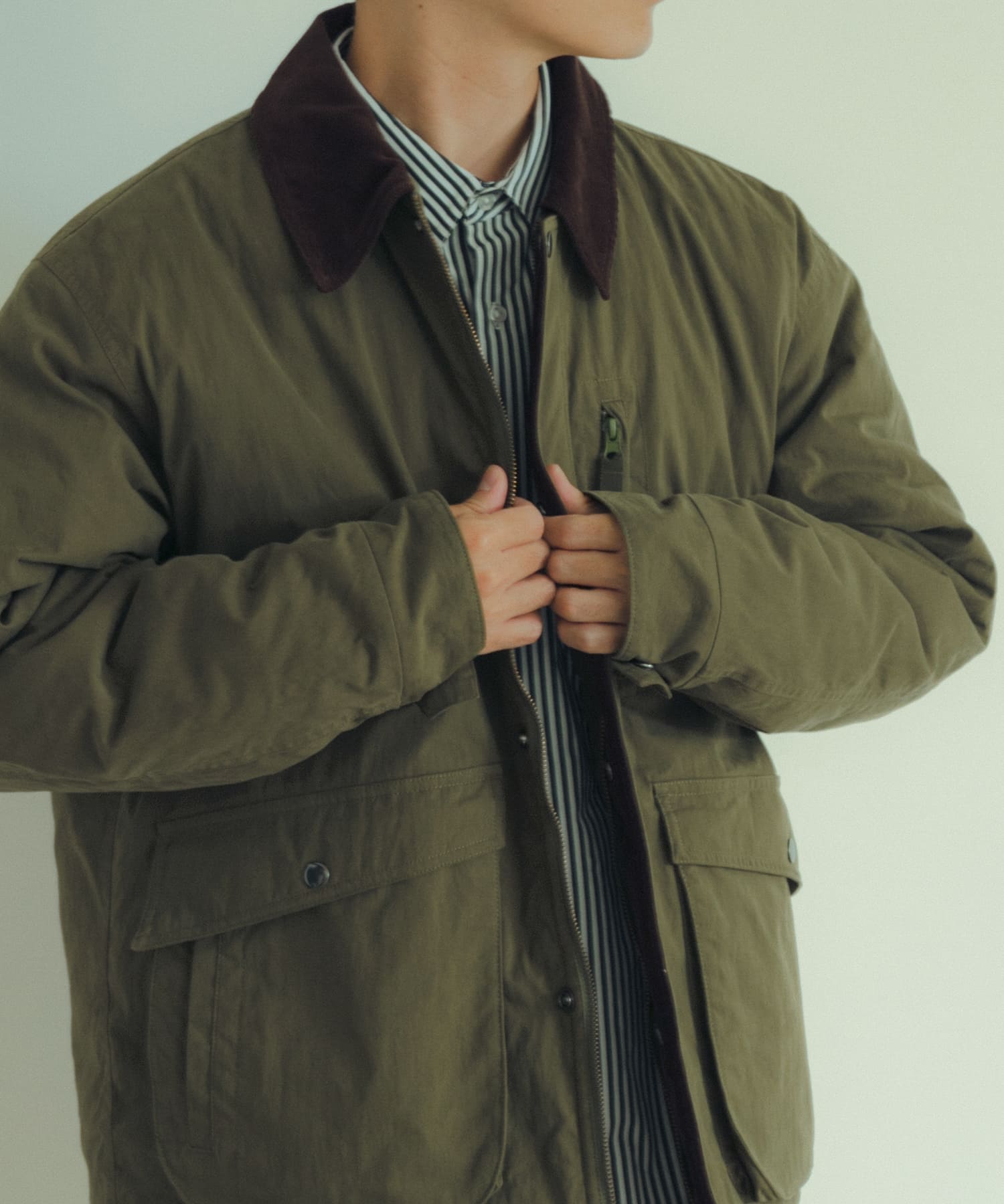 【WOOLRICH】ライナー付 コーデュロイ襟 ハンティングジャケット S117