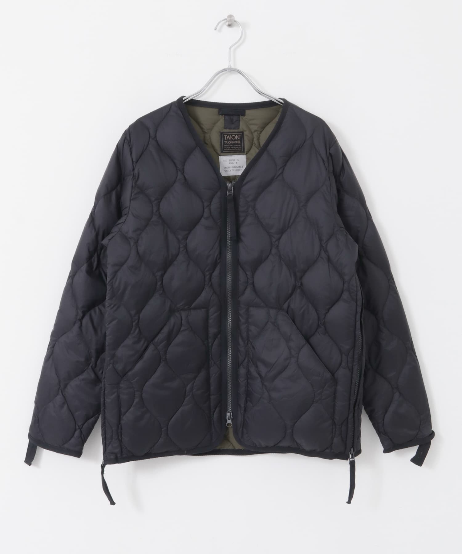 TAION MILITARY Wzip V-NECK DOWN JACKET[IT36-17E001]｜URBAN