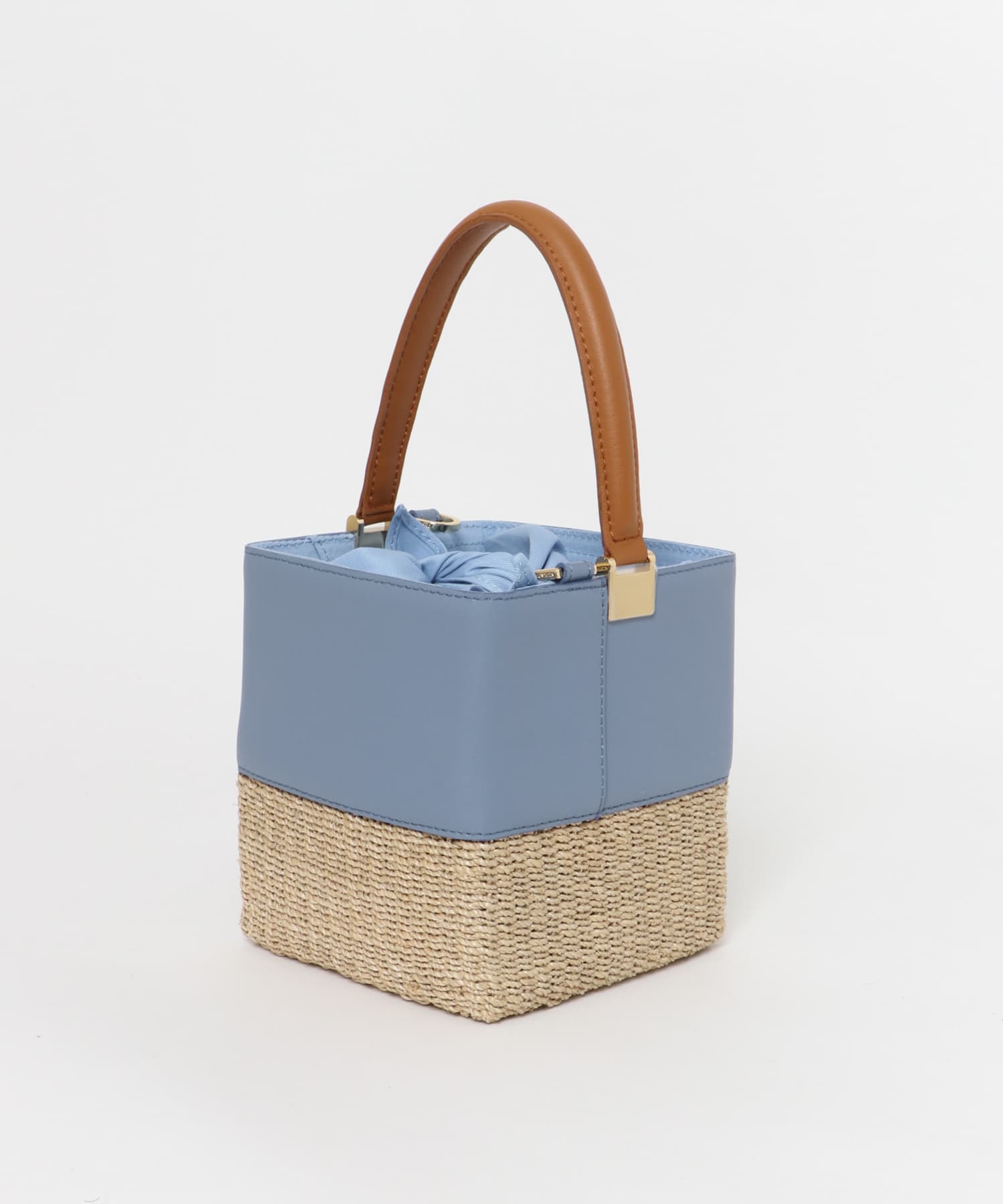 VIOLAd´ORO アバカトートバッグ light blue