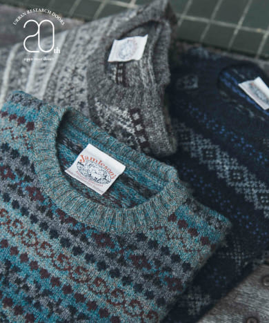 『別注』Jamieson’s×DOORS　20th AOFI CREWNECK PULLOVER