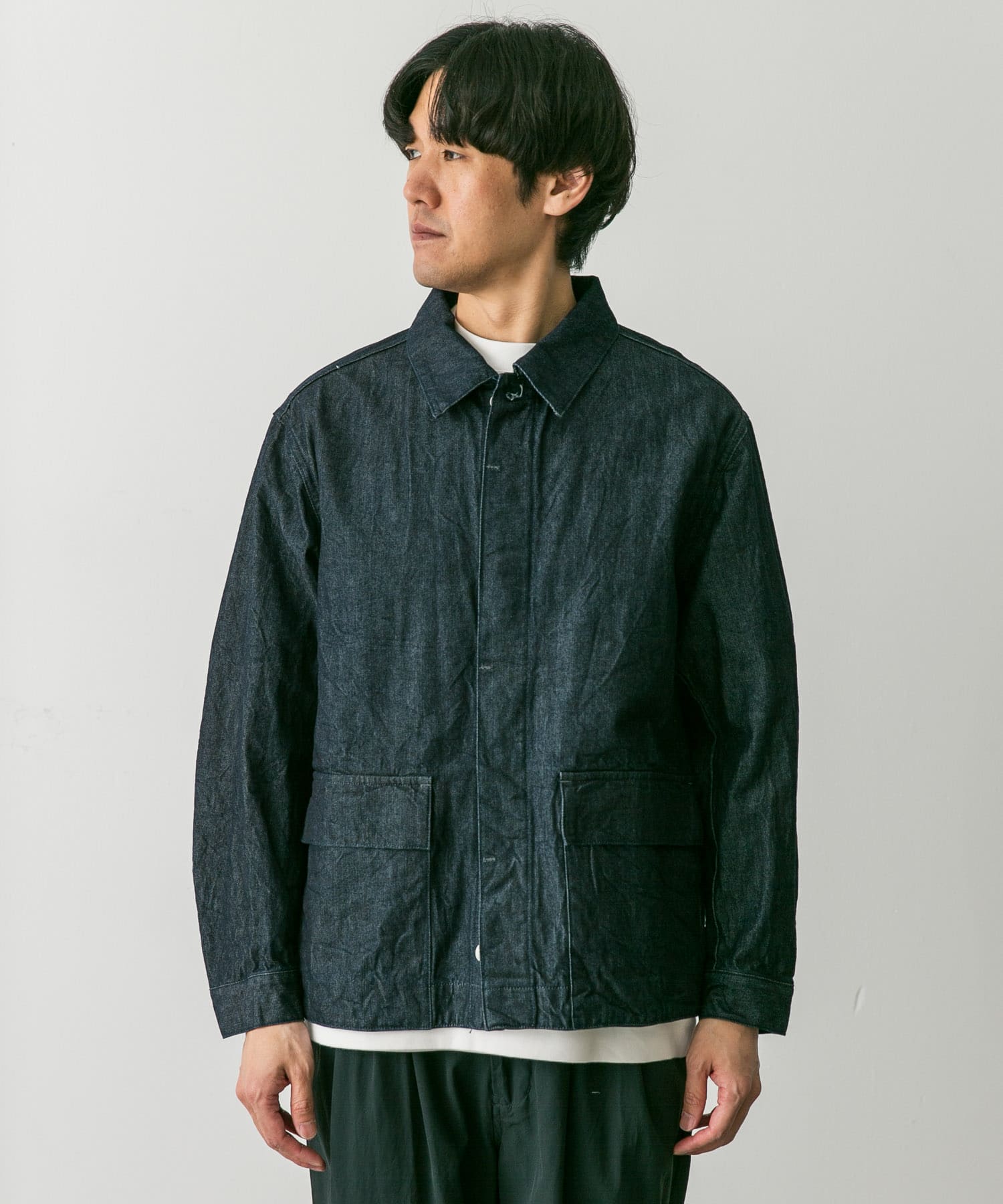 STILL BY HAND DN01241 10OZ DENIM JACKET – hideandseekStore