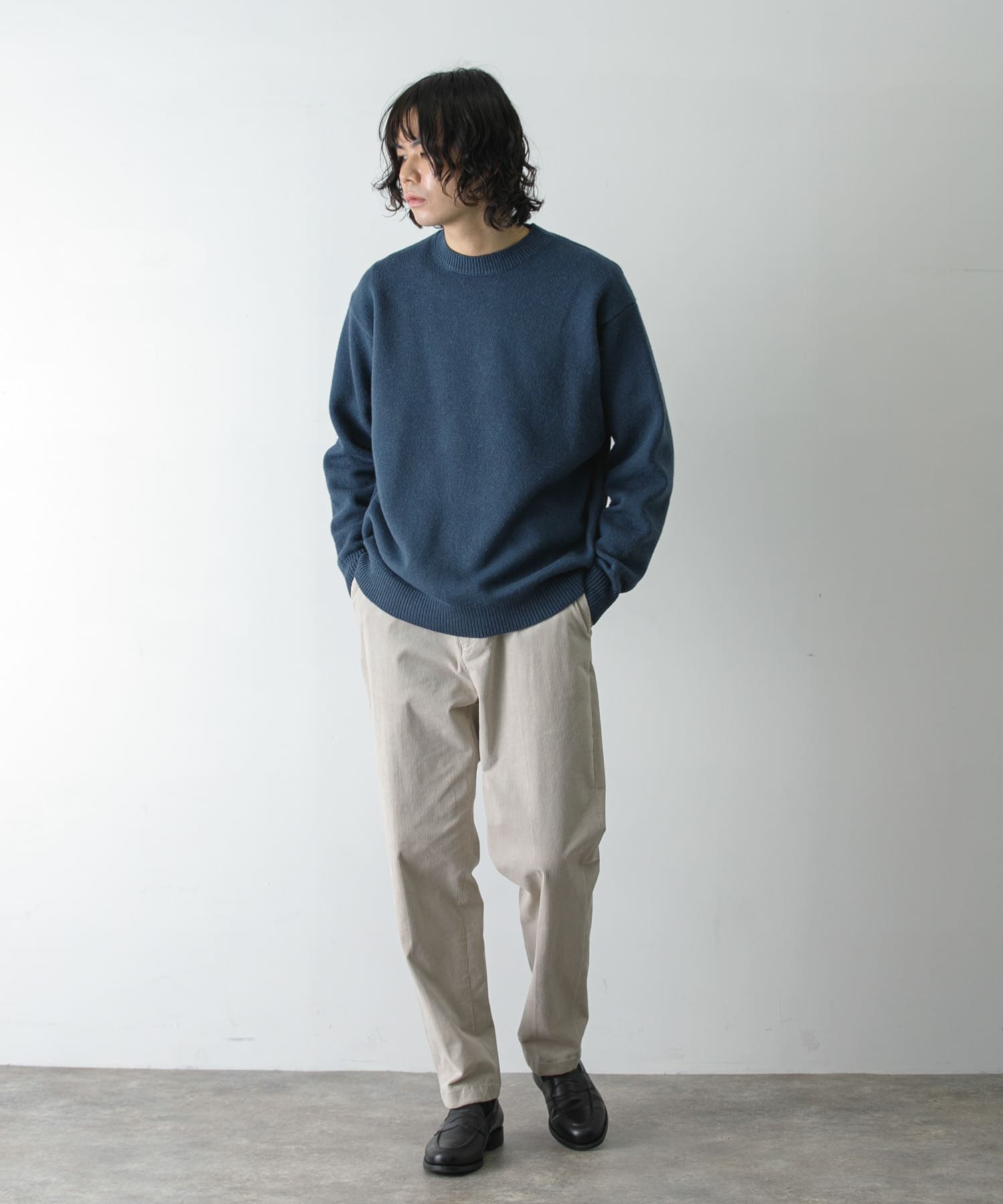 URBAN RESEARCH（アーバンリサーチ）の「WASHABLEウールケーブルクルーニット（ニット/セーター）」 - WEAR