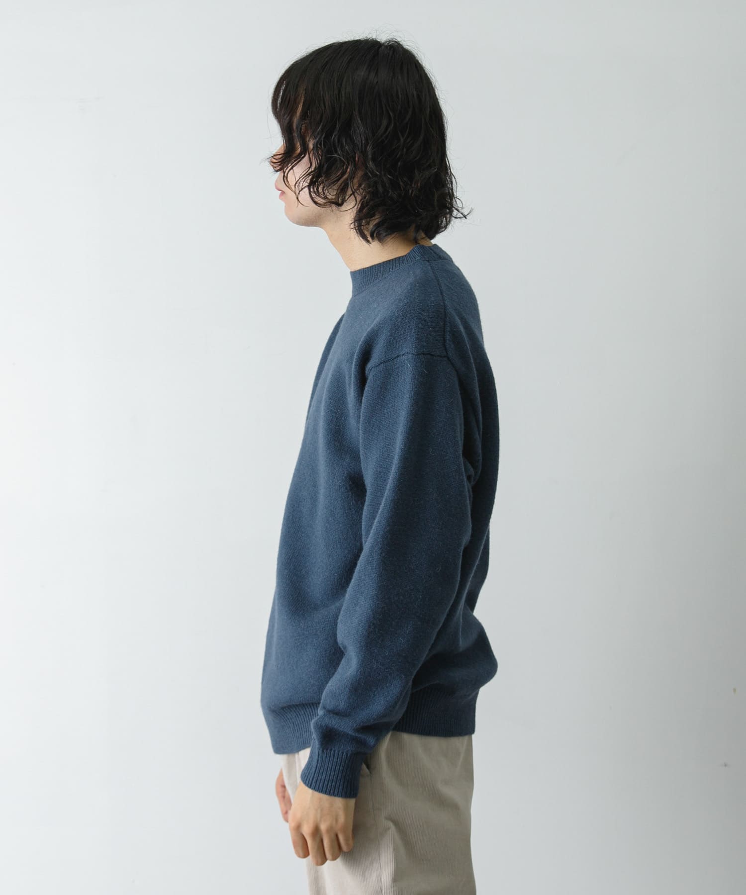 Drawer - ドゥロワー ニット セーター 長袖 クルーネック ウール