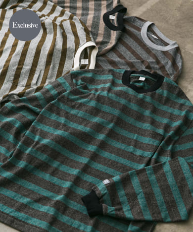 『別注』ENDS and MEANS×DOORS　Pocket Long-Sleeve Tee