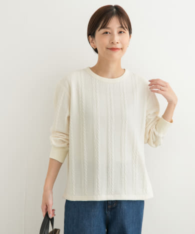 『UR TECH』カットJQケーブルプルオーバー