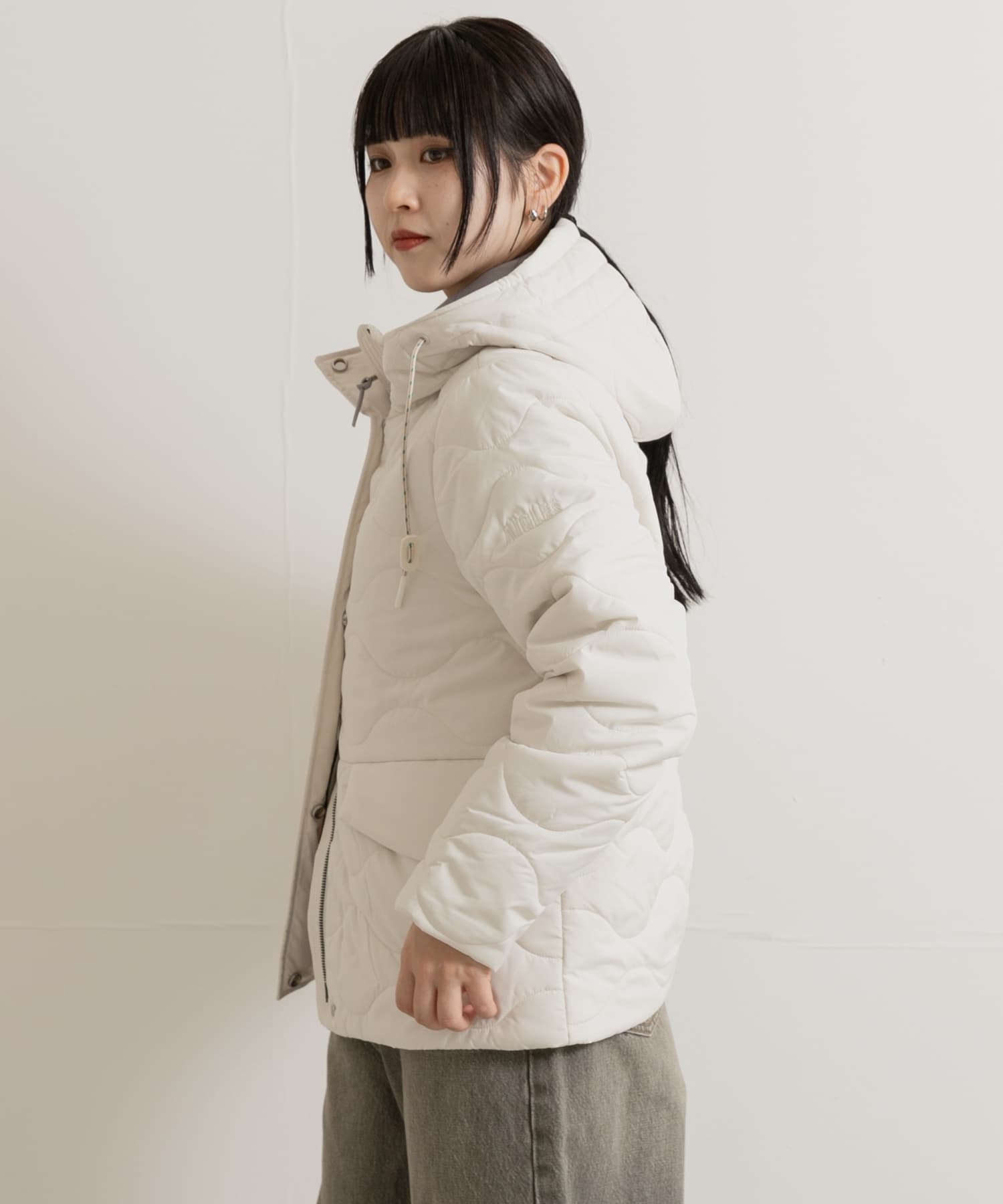 AIGLE 撥水 インサレーションフーデッドジャケット[ZBFAZ38-T47
