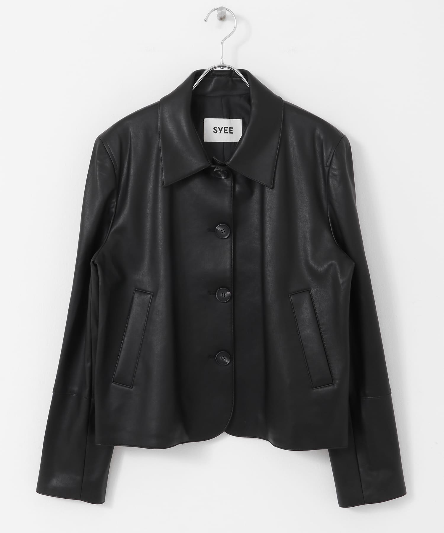 SYEE フェイクレザークロップドジャケット[AW46-27S017]｜URBAN