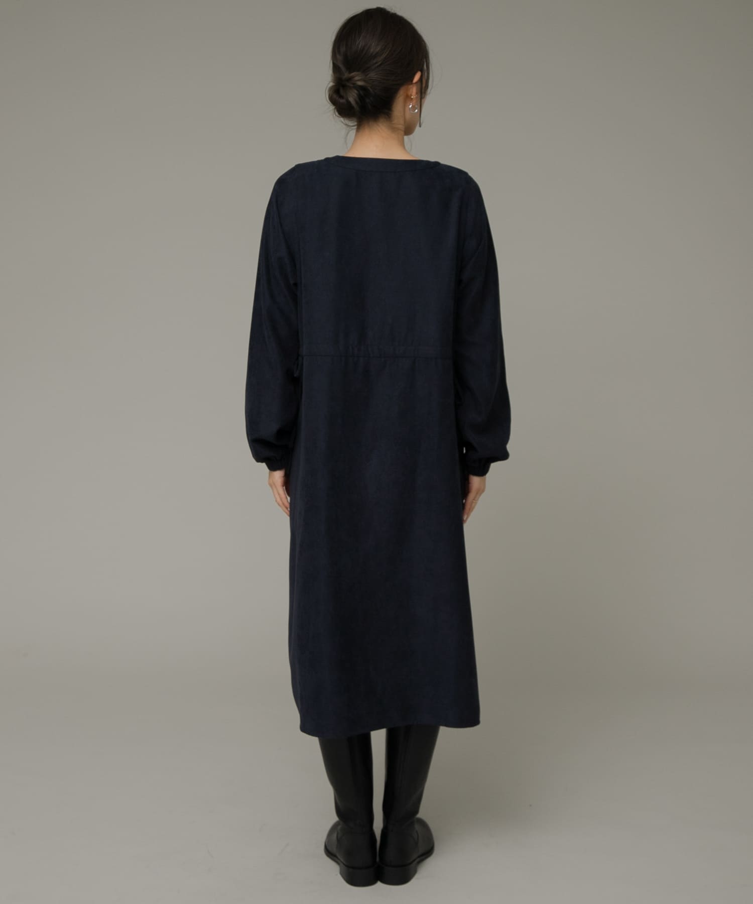 ピンタックウエストリボンワンピース[LA47-26J401]｜URBAN