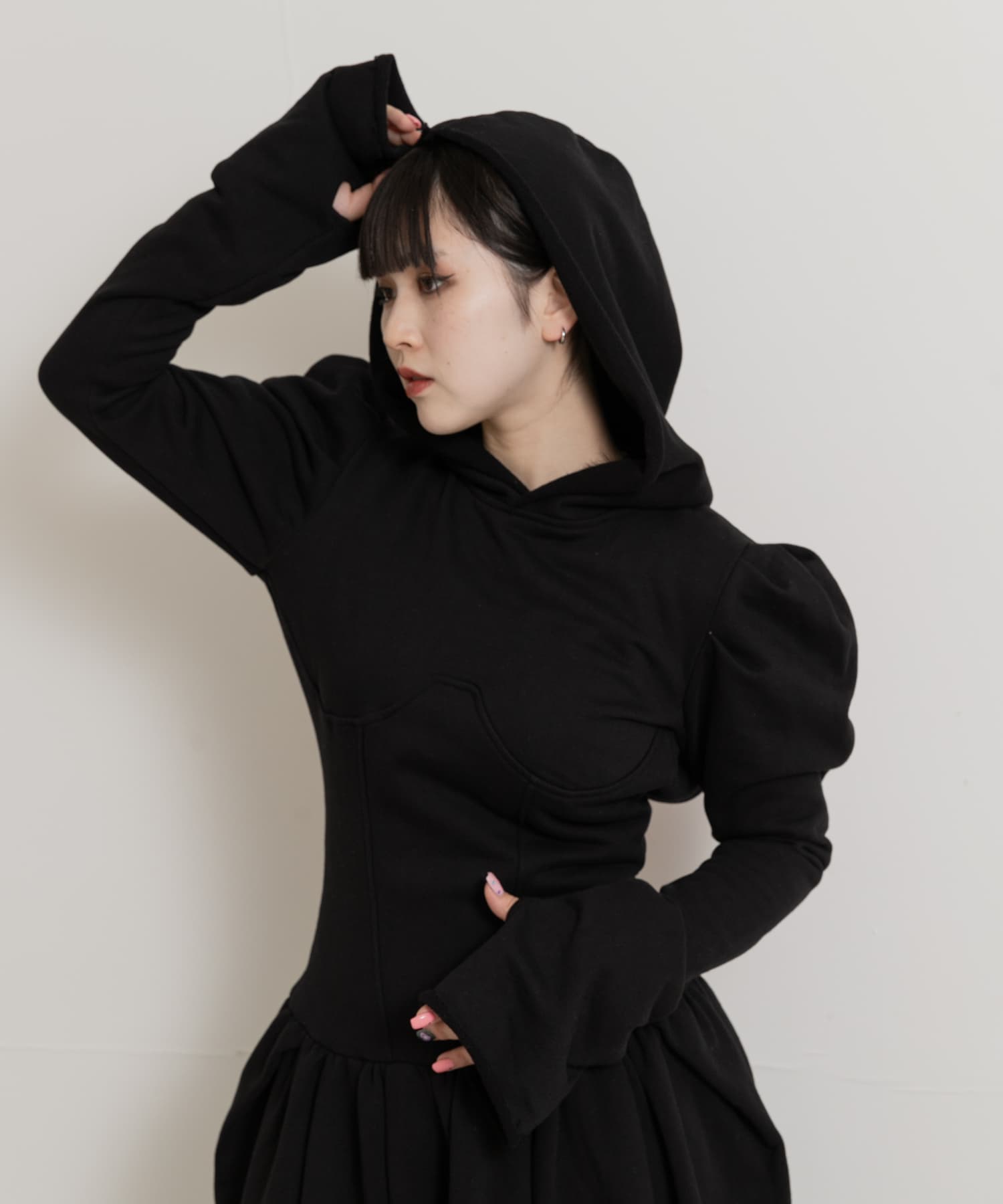 neith.tokyo Sweat Loose Dress[1002-43020-T47]｜URBAN