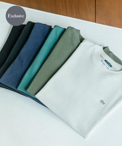 『別注』LACOSTE×DOORS　moss stitch ShortSleeve T-shirts