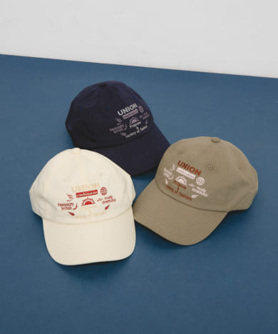 バイカラーエンブロイダリーCAP