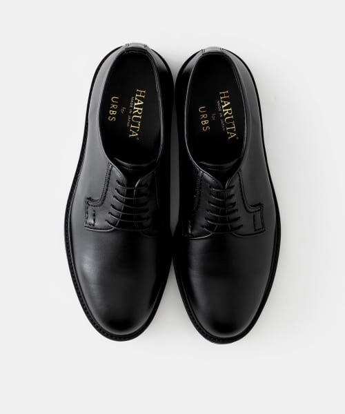 Plain Toe Blucher U711P-BSM93: Black Plain Toe Blucher U711P-BSM93: Black