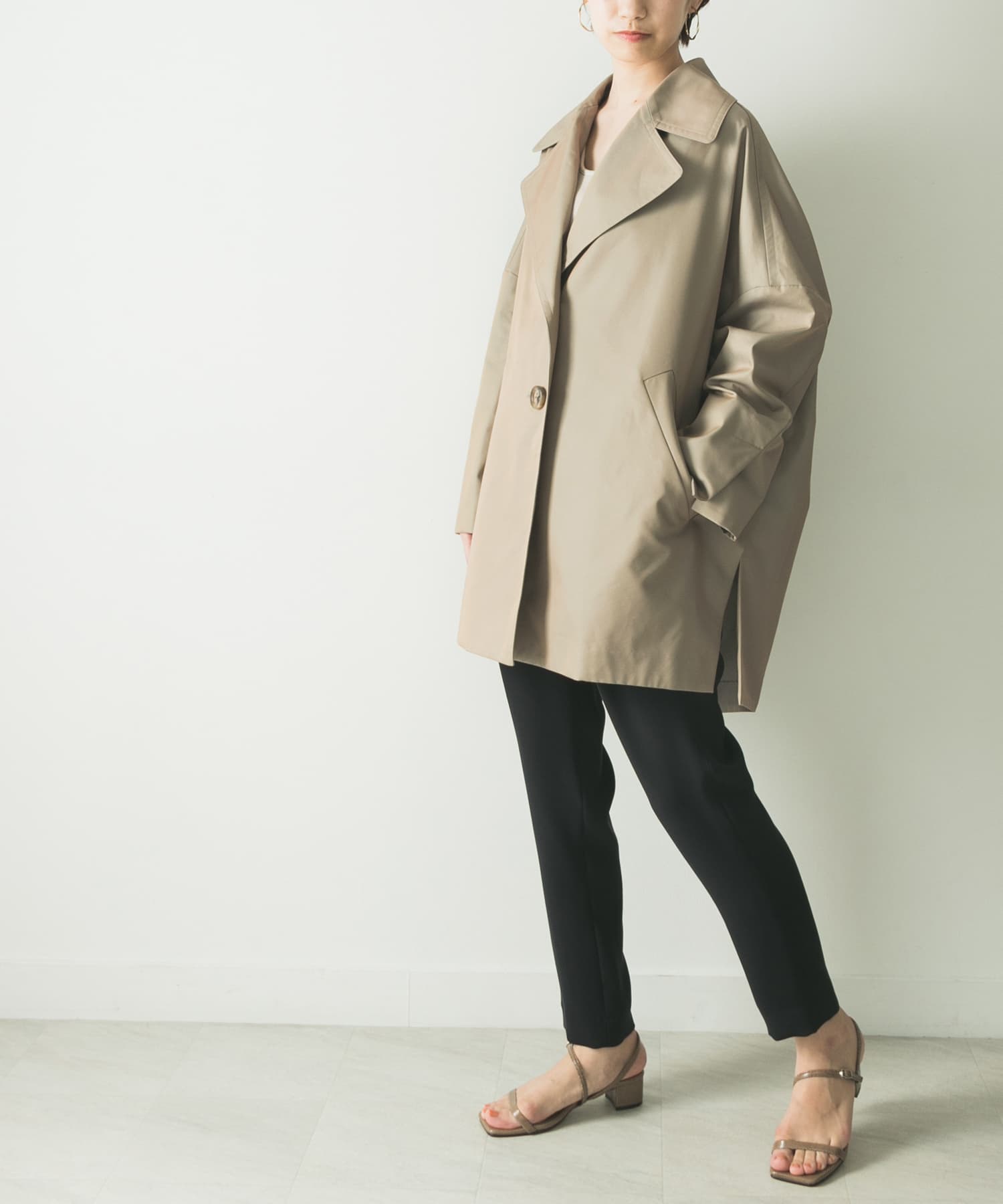 ENFOLD シャンブレーギャバコクーンコート[300DS1301450U04]｜URBAN 