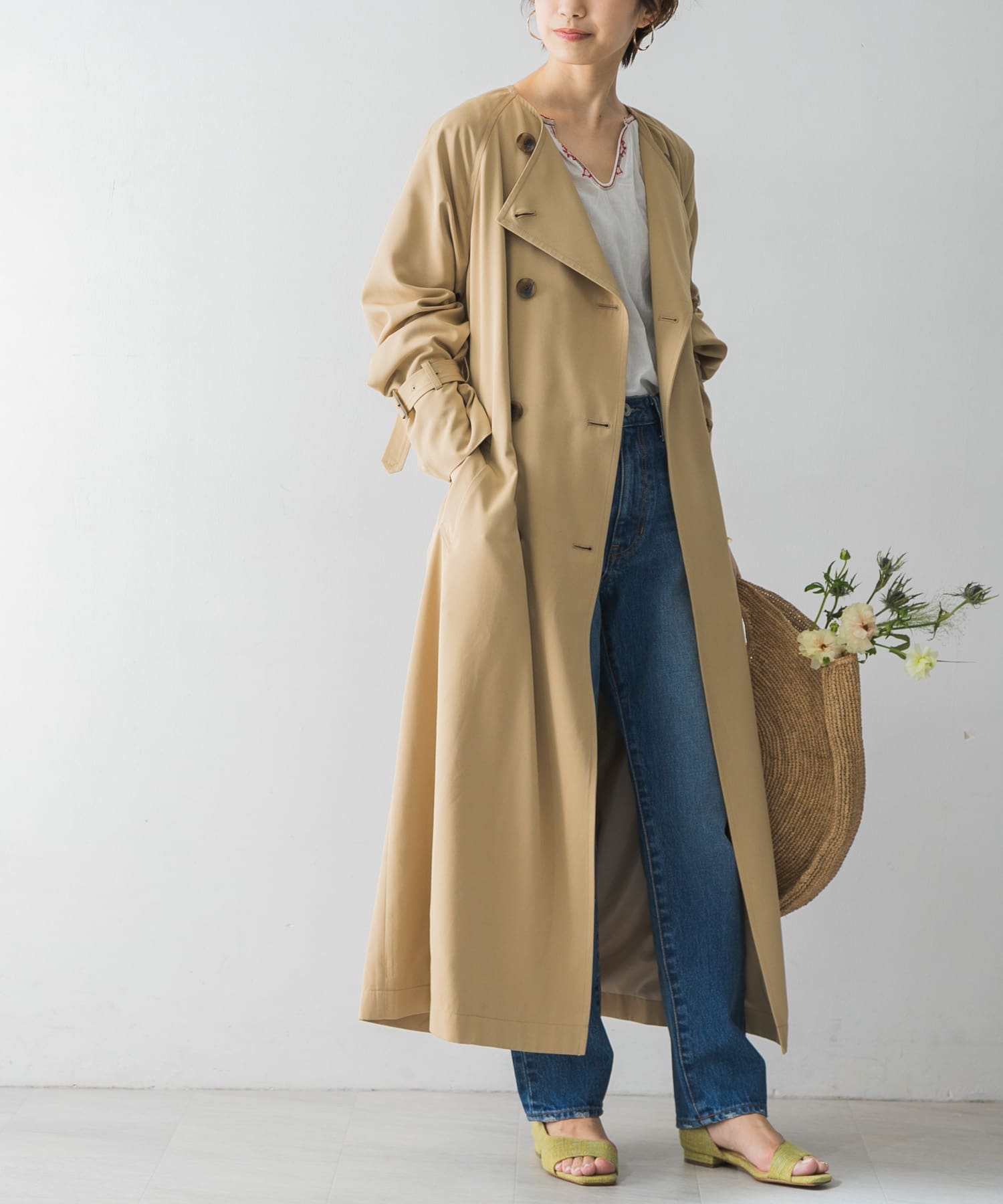 ノーカラーロングトレンチコート Ur14 27n001 Urban Research公式ファッション通販 ノーカラーロングトレンチコート Ur14 27n001 Urban Research公式ファッション通販