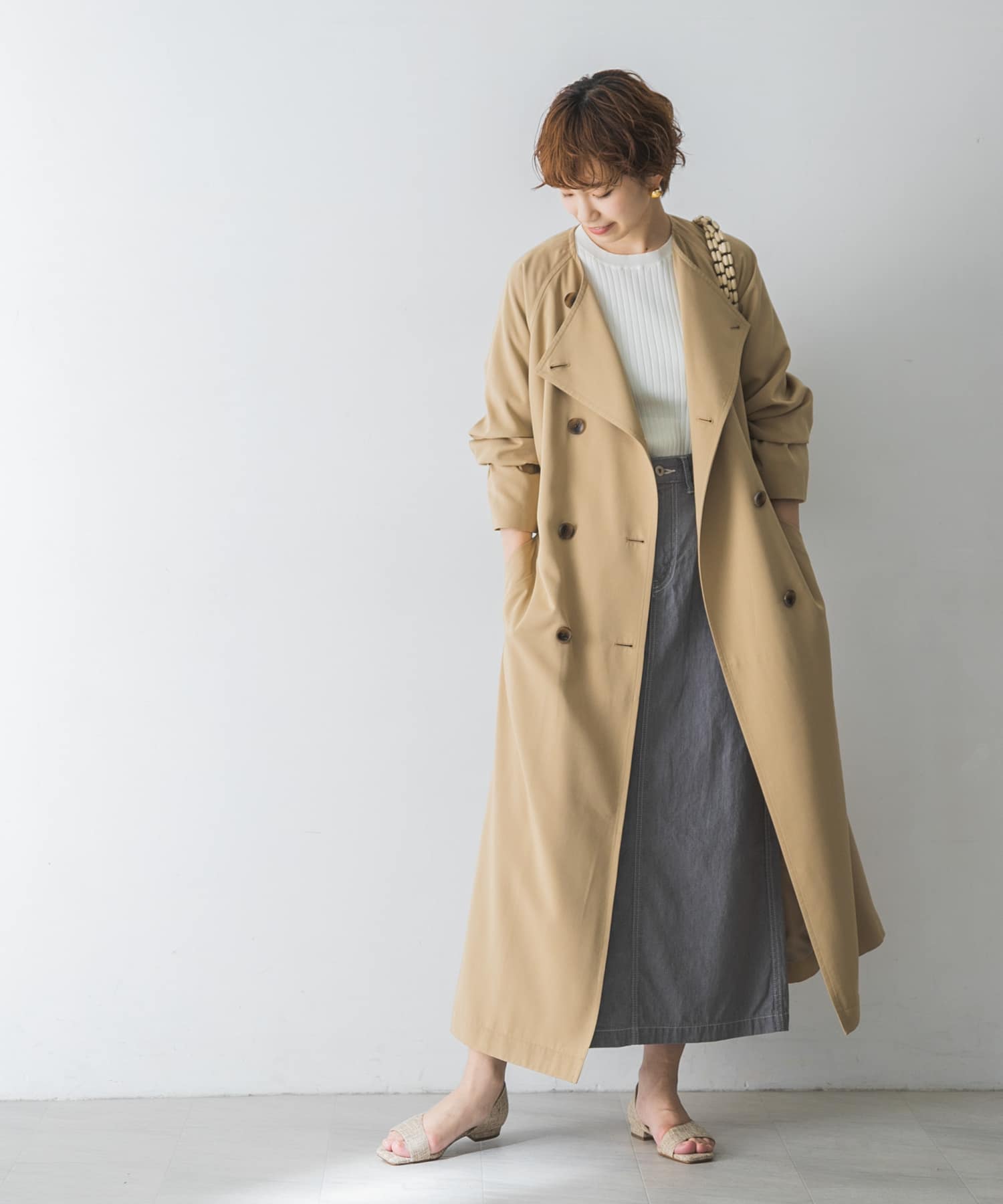 ノーカラーロングトレンチコート Ur14 27n001 Urban Research公式ファッション通販 ノーカラーロングトレンチコート Ur14 27n001 Urban Research公式ファッション通販