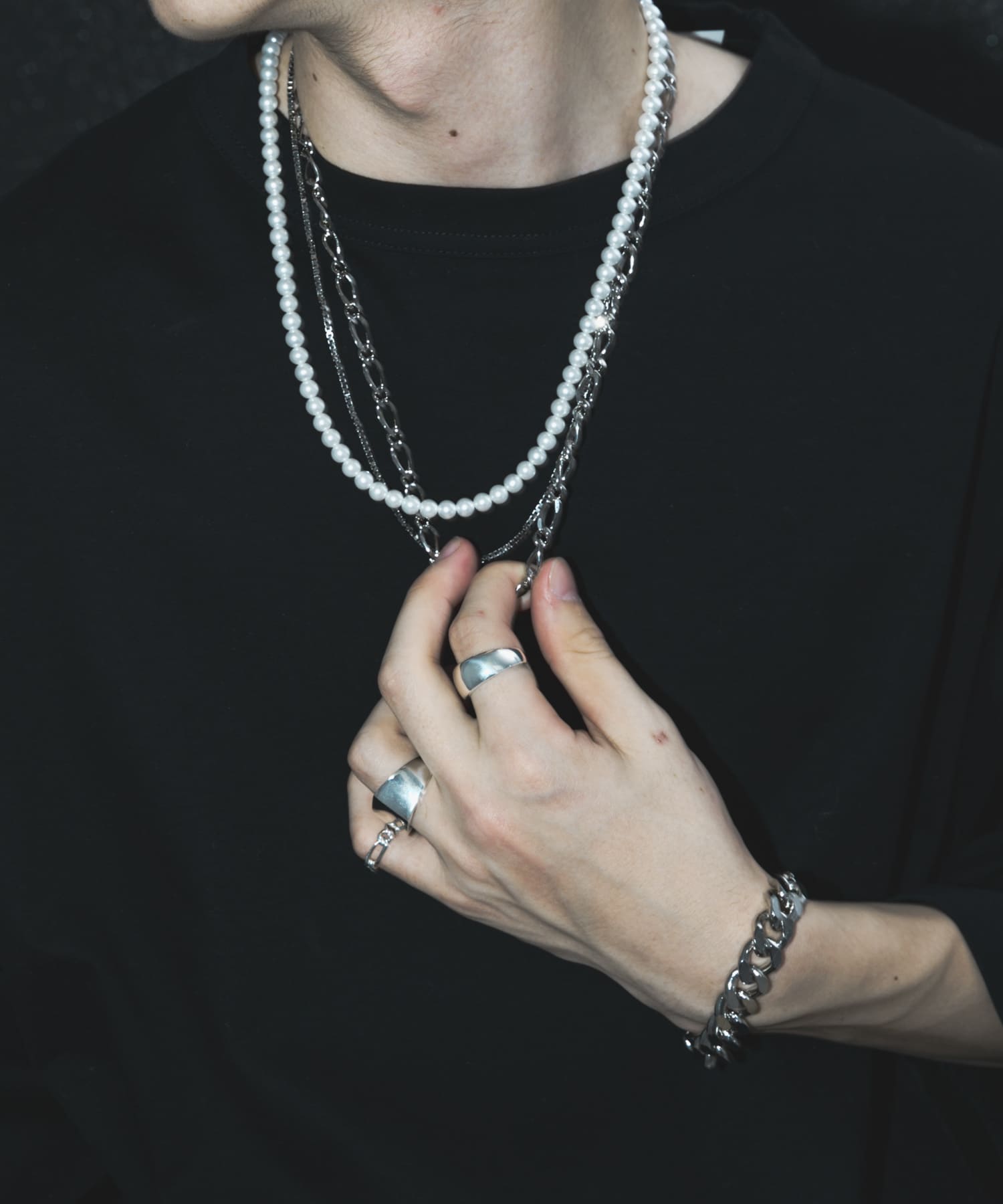 超大特価 Icon Brand アイコンブランド ジュエリー ネックレス ペンダント CURB CHAIN NECKLACE - Necklace  silver-coloured fucoa.cl