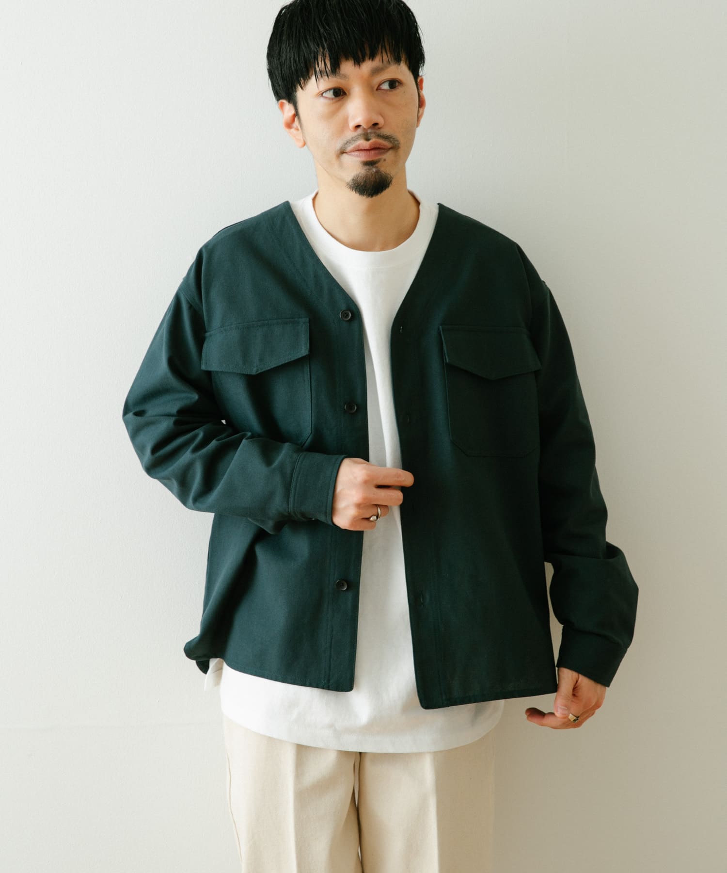 ホップサック ノーカラーシャツジャケット[IT24-13C002]｜URBAN RESEARCH公式ファッション通販