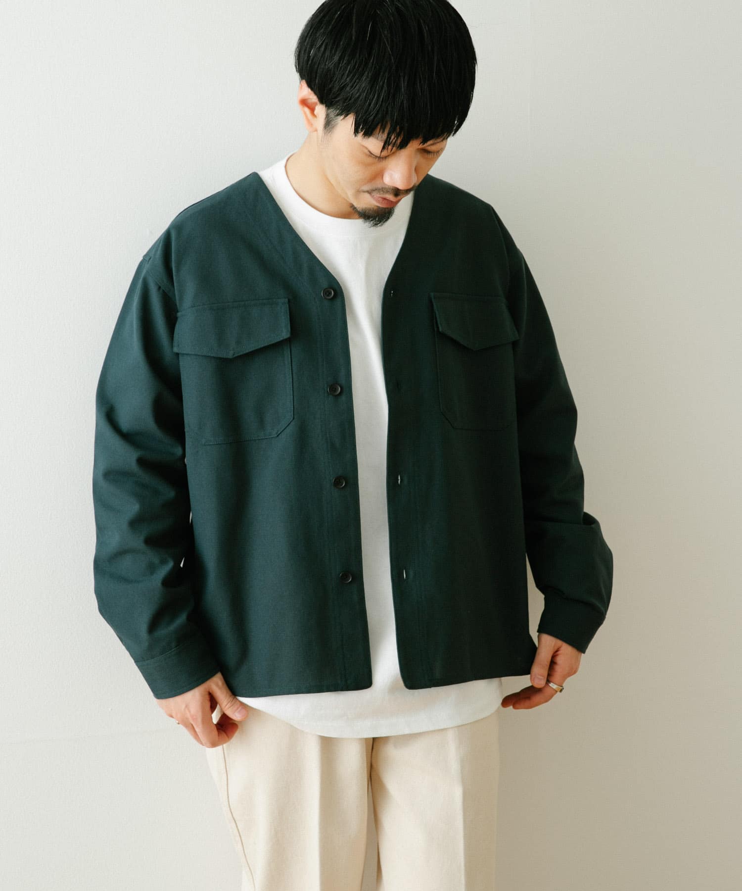 ホップサック ノーカラーシャツジャケット[IT24-13C002]｜URBAN RESEARCH公式ファッション通販